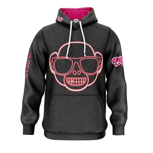 Sweat à capuche - Emoji Monkey Neon