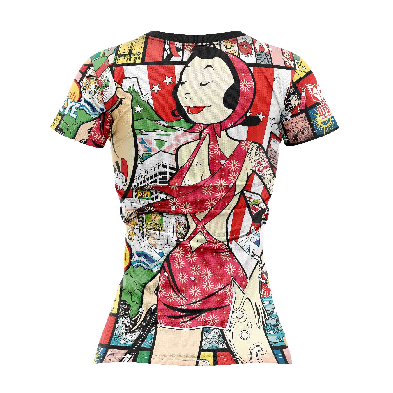 Damen-T-Shirt mit kurzen Ärmeln - Popeye Kunstschau