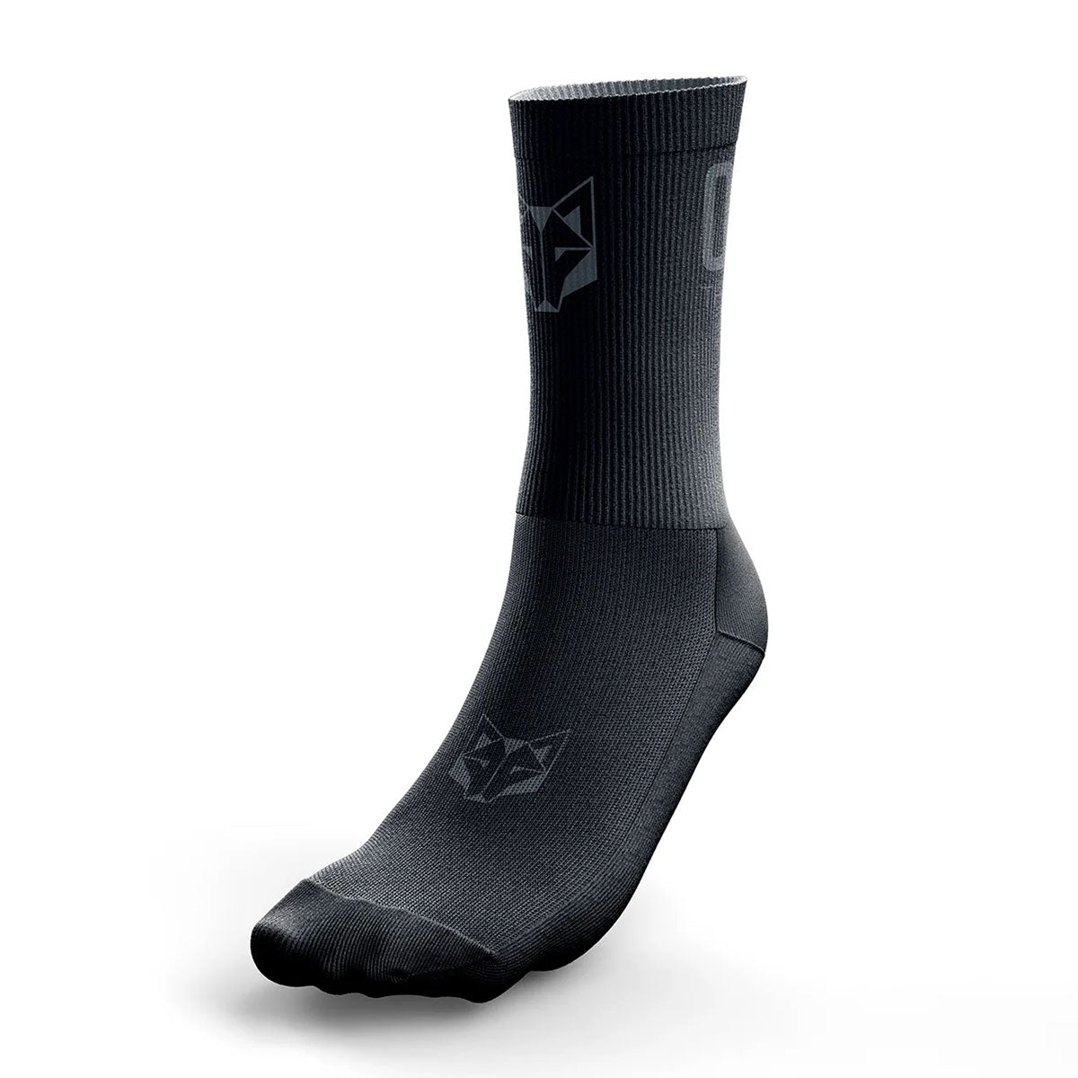 Multisport-Socken halblang - Ganz Schwarz