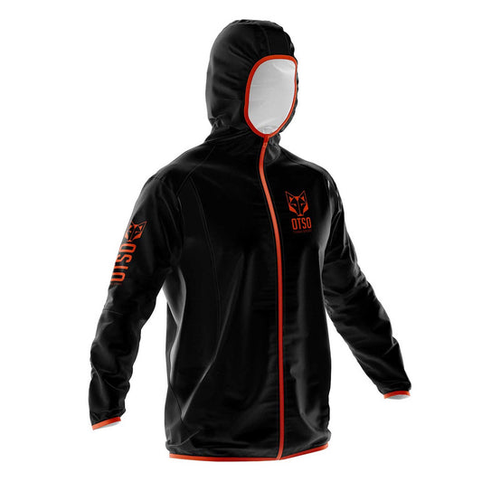 Waterproof Jacket - Black & Fluo Orange