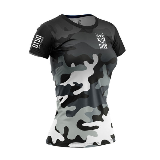 T-shirt Femme manches courtes - Camo Grey