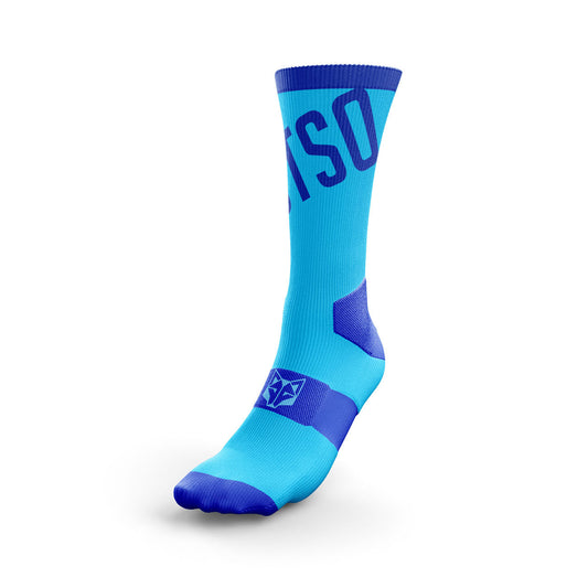 Hohe Radsocken - Leuchtend Blau
