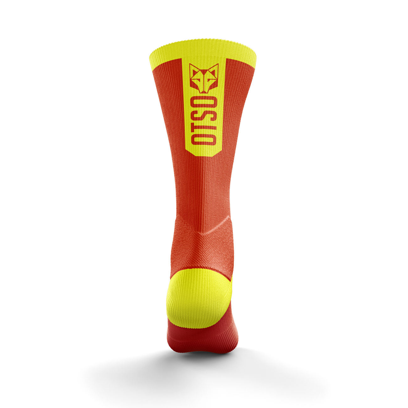 Chaussettes cyclisme hautes - Fluo Orange