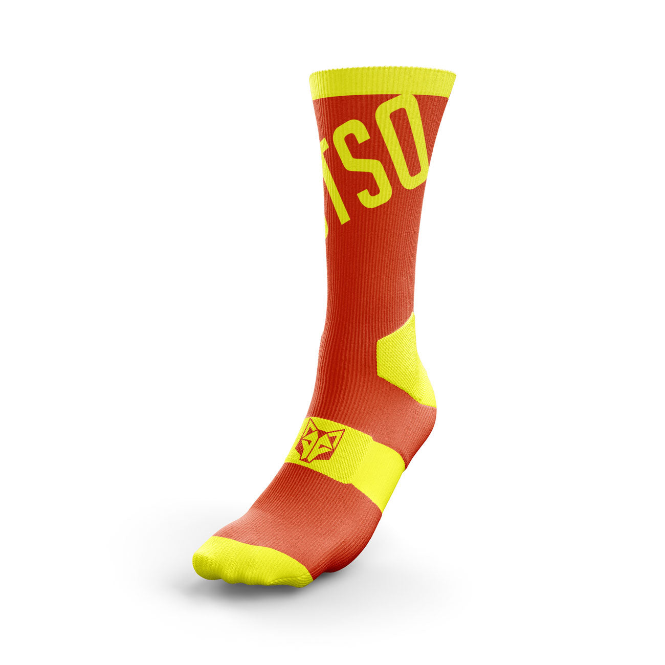 Hohe Radsocken - Leuchtend Orange