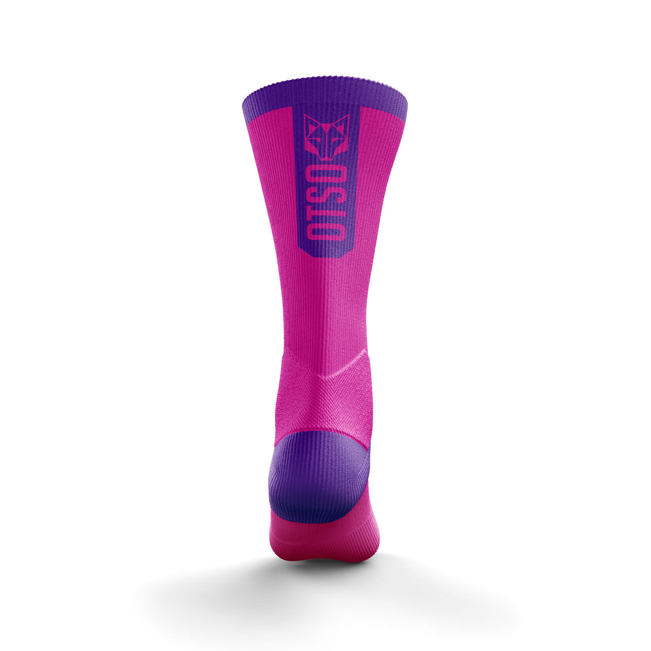 Chaussettes cyclisme hautes - Fluo Pink