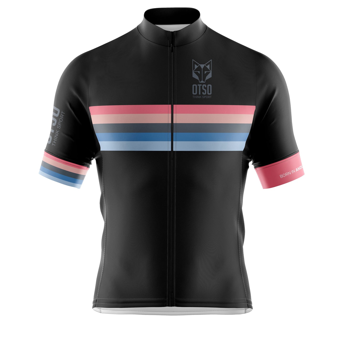 Men's Cycling Shirt - Black Stripes (Clearance)