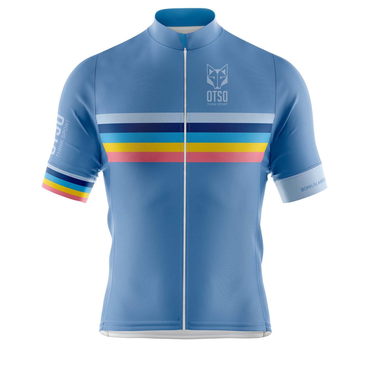 Men's Cycling Shirt - Stripes Steel Blue (Clearance)