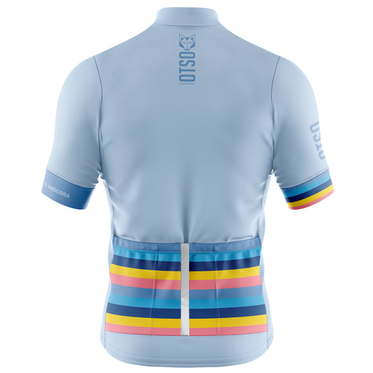 Maglia da ciclismo donna - Righe turchese (Outlet)
