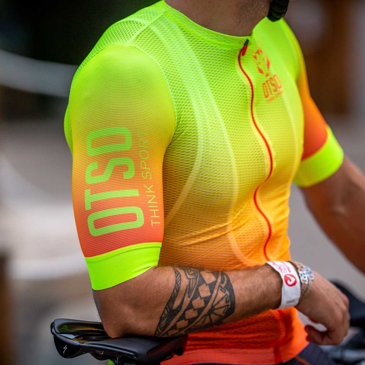 Maillot vélo Homme - Fluo Orange (Outlet)