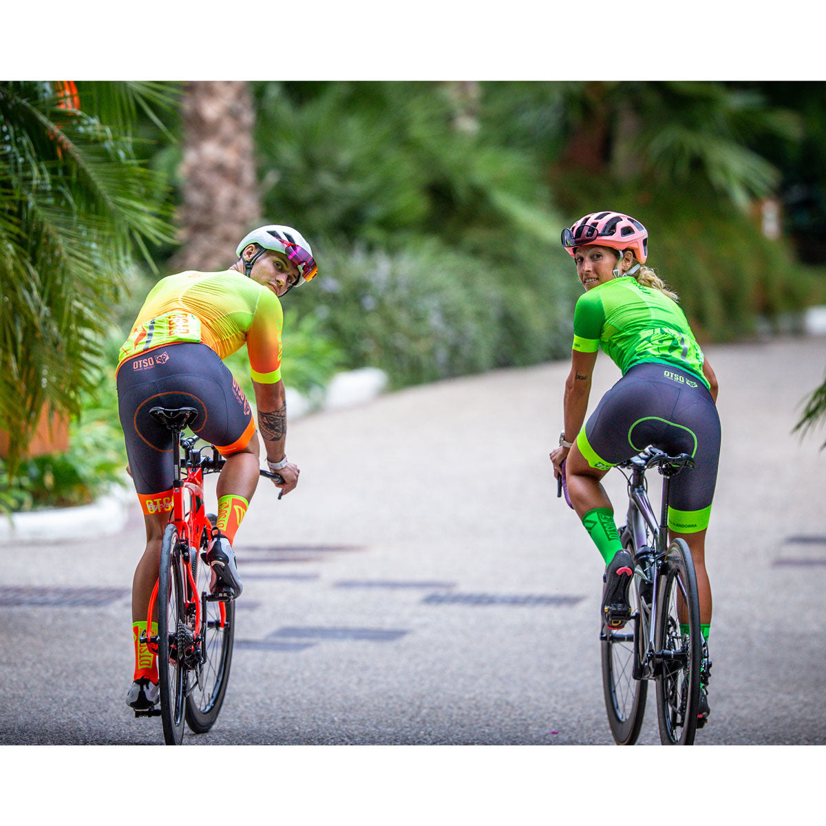 Maglia da ciclismo donna - Verde fluorescente (Svendita)