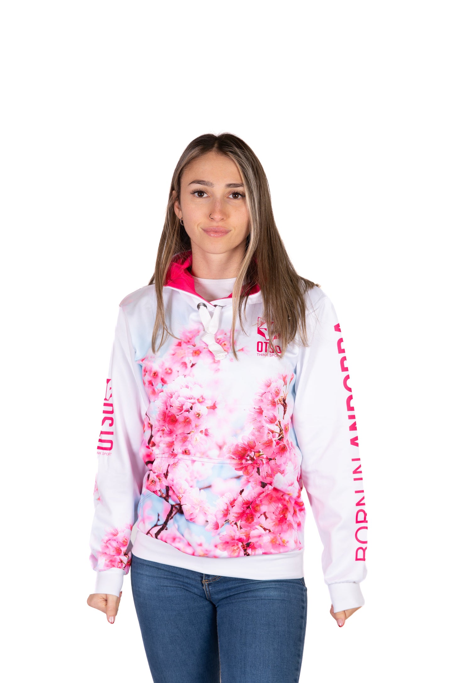 Kapuzensweatshirt - Mandelblüte
