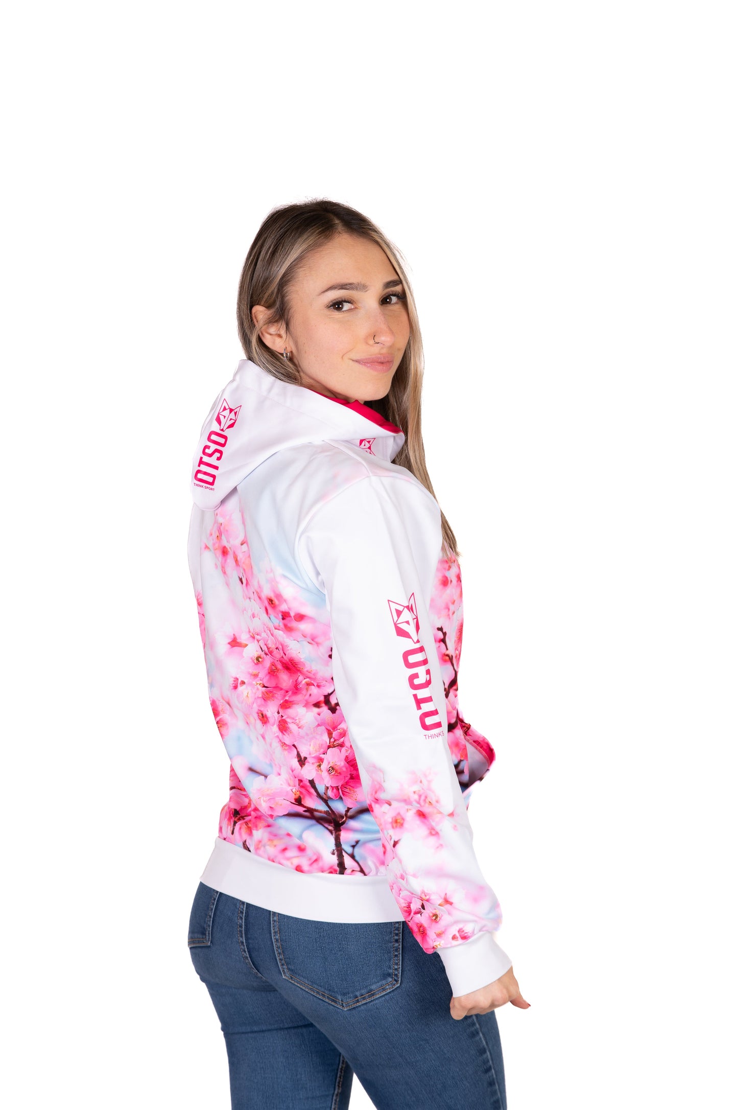 Kapuzensweatshirt - Mandelblüte