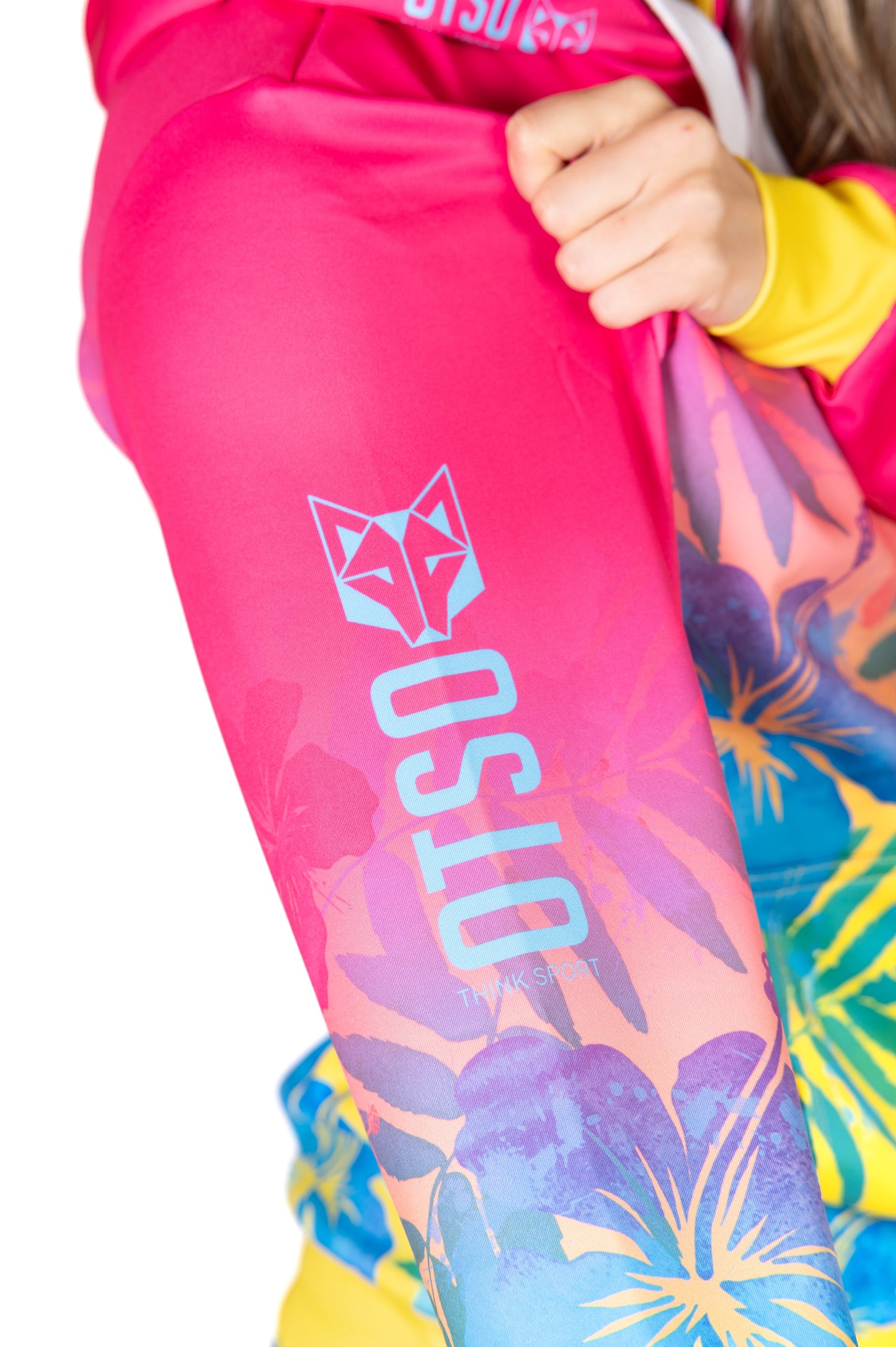 Kapuzenshirt - Blumenmuster Rosa