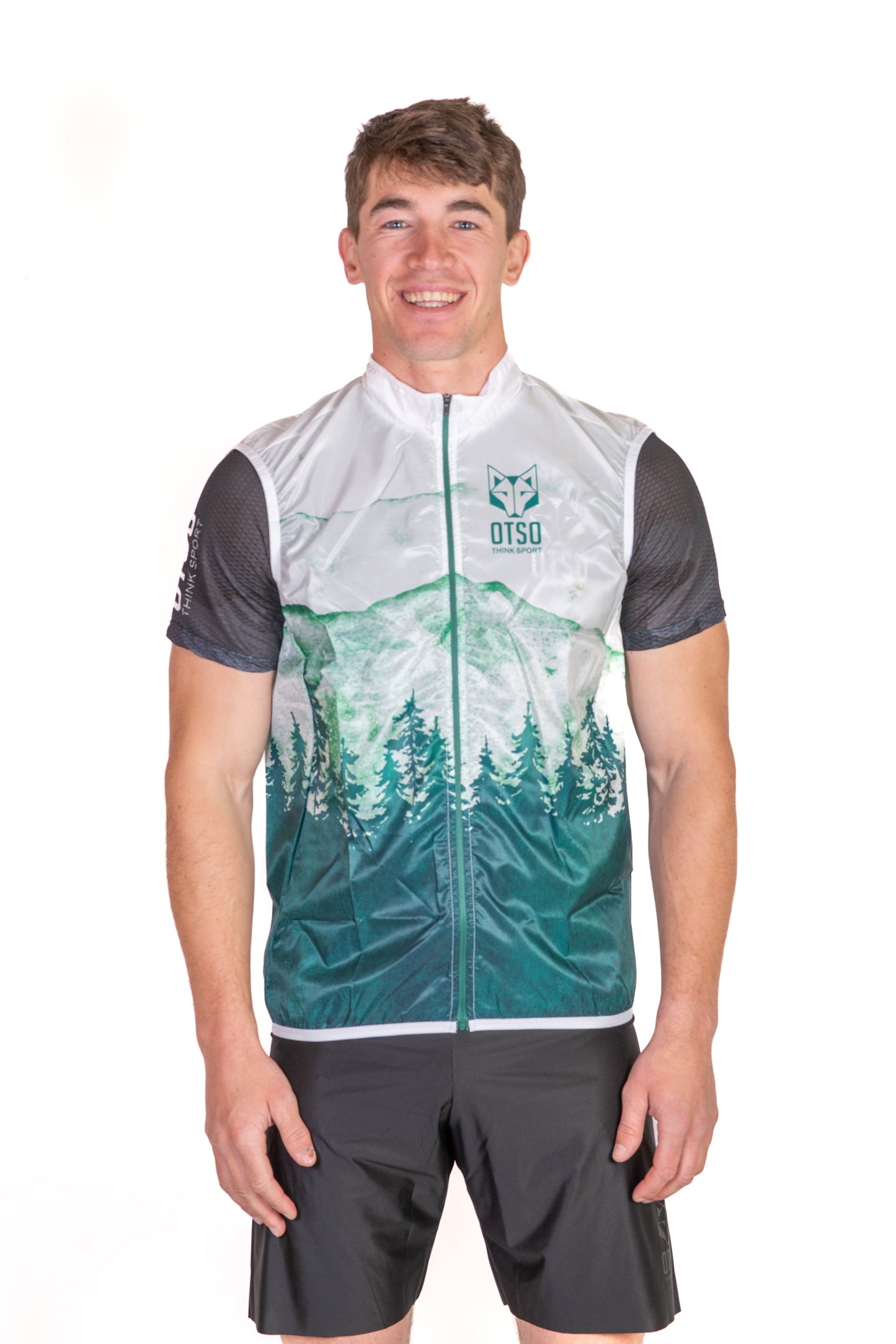 Unisex Running Vest - Green Forest