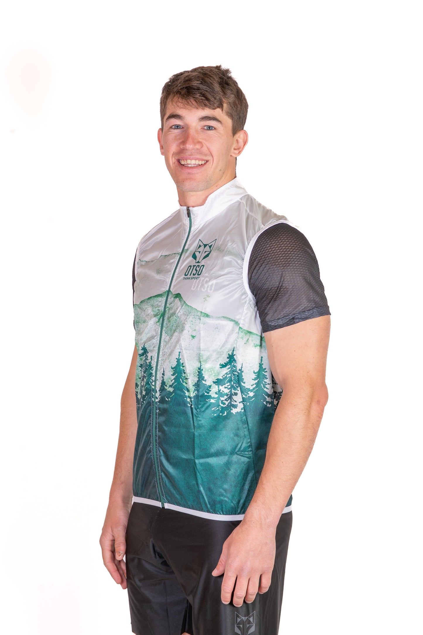 Unisex Running Vest - Green Forest