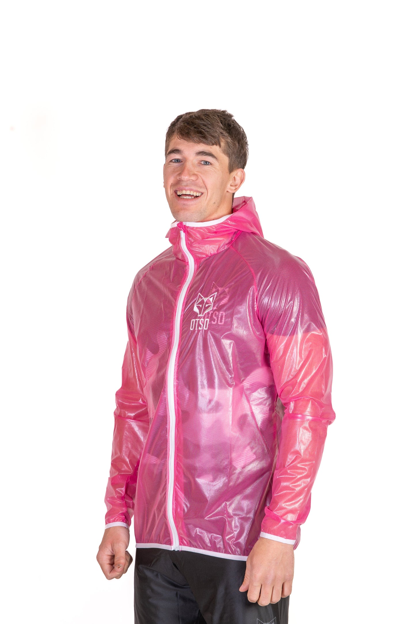 Waterproof Jacket - Fluo Pink & White