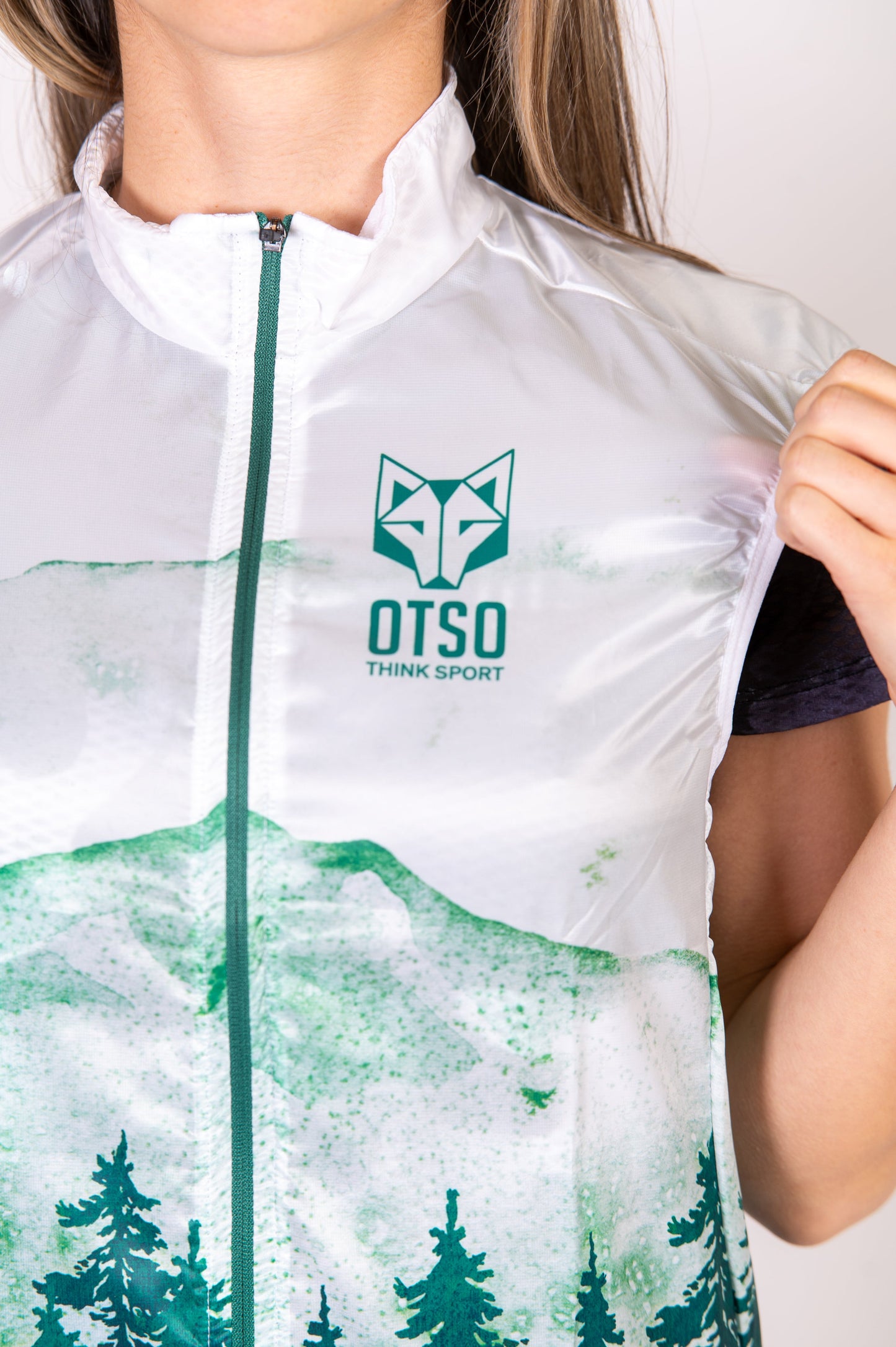 Unisex Running Vest - Green Forest