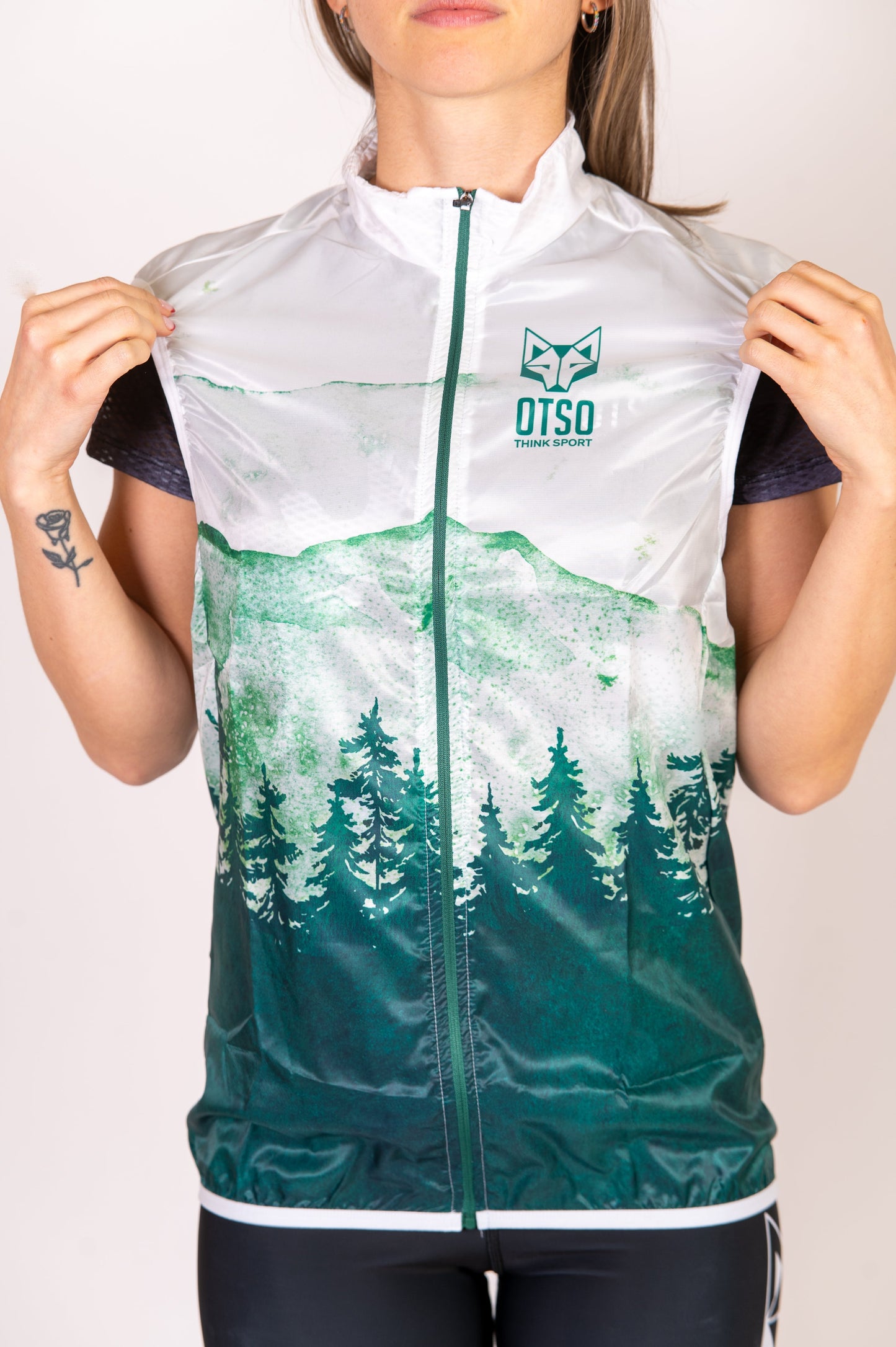 Unisex Running Vest - Green Forest