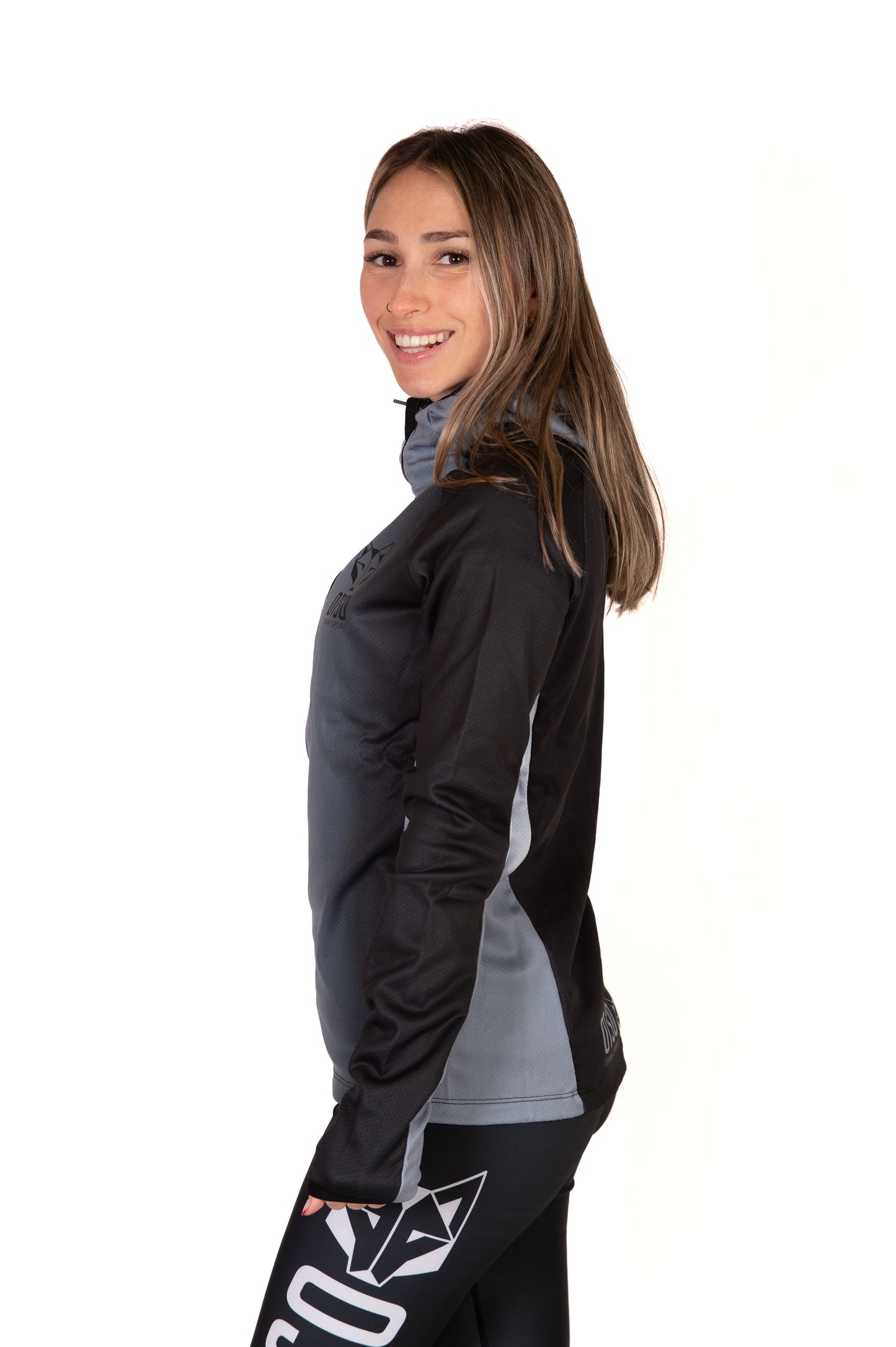 Unisex sport hoodie - Black & Grey