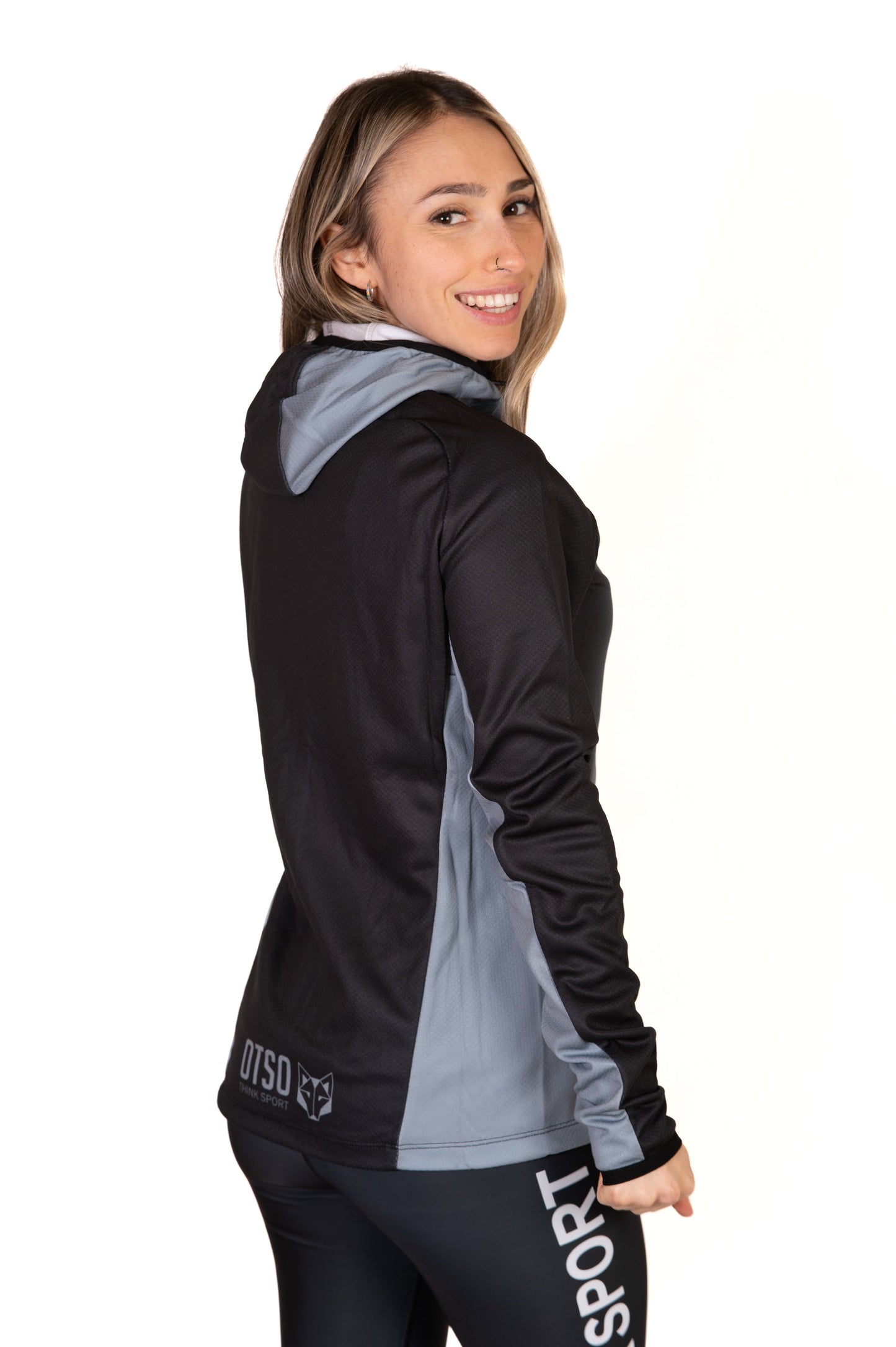 Unisex sport hoodie - Black & Grey
