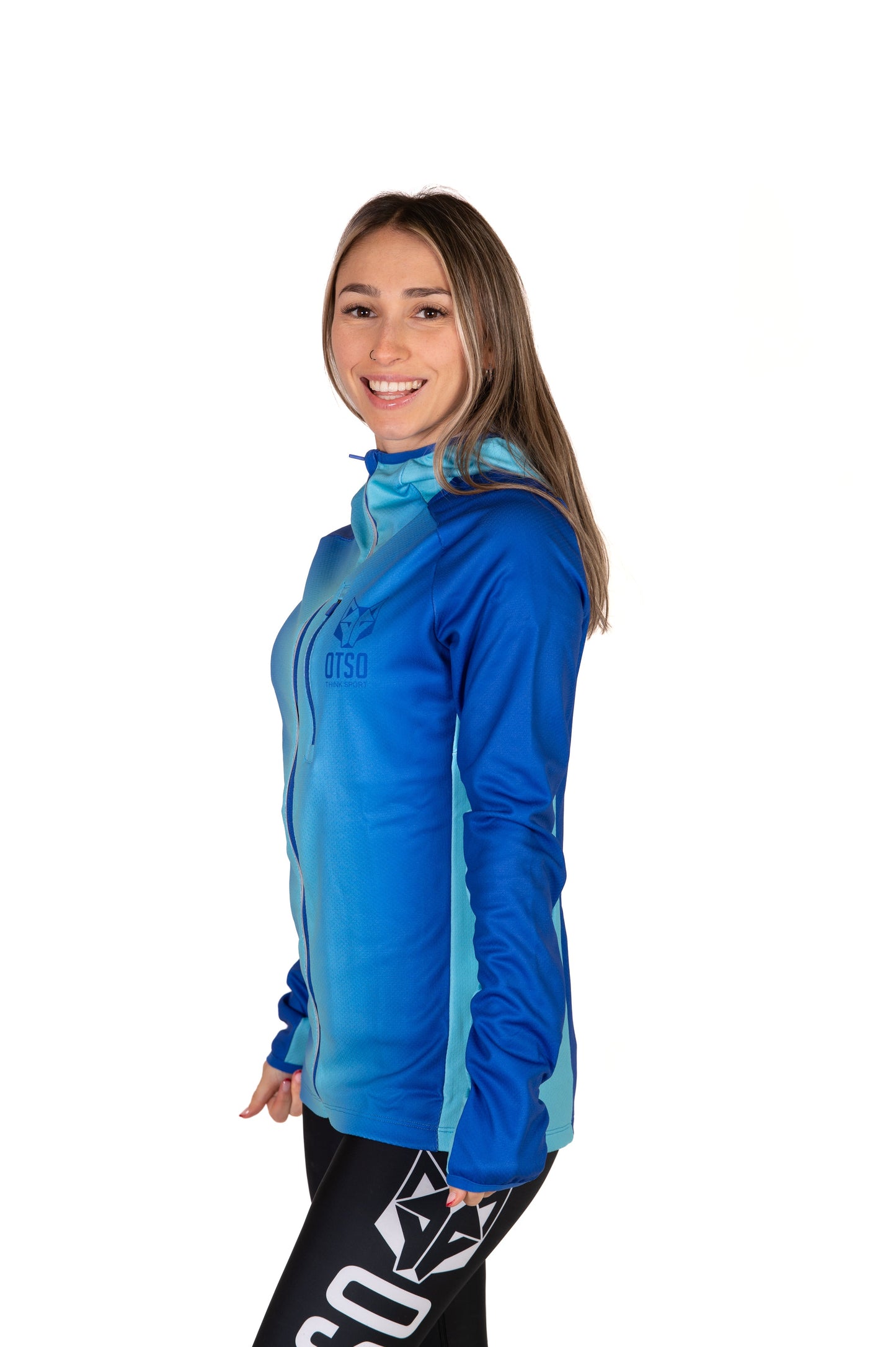 Unisex sport hoodie - Electric Blue & Light Blue