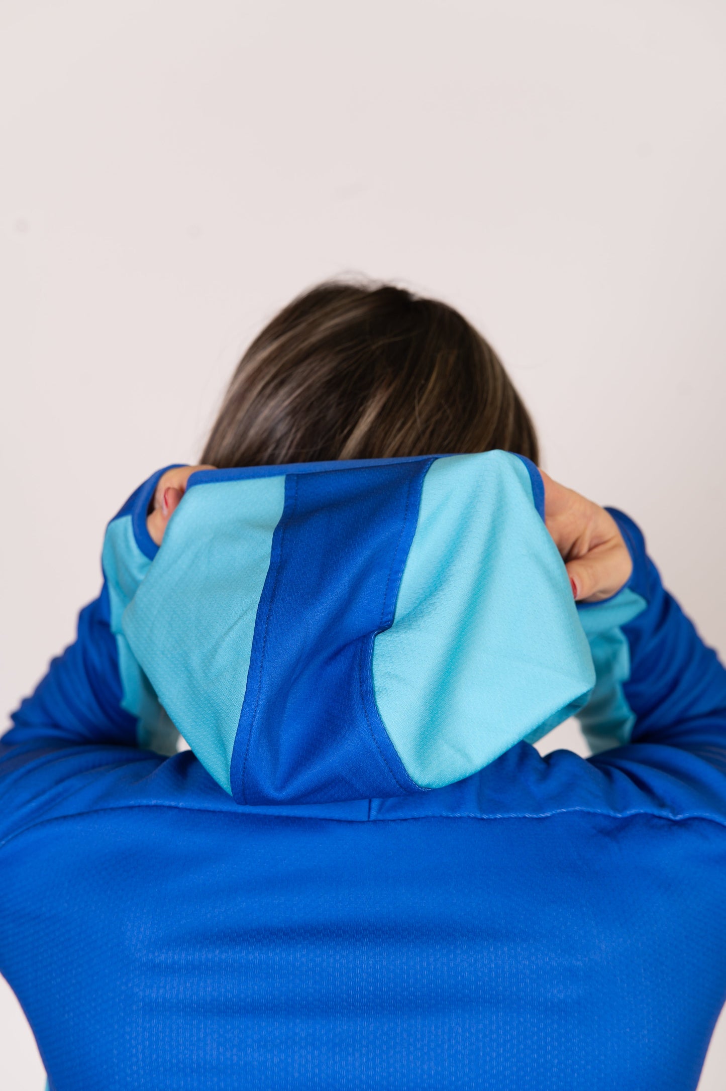 Unisex sport hoodie - Electric Blue & Light Blue