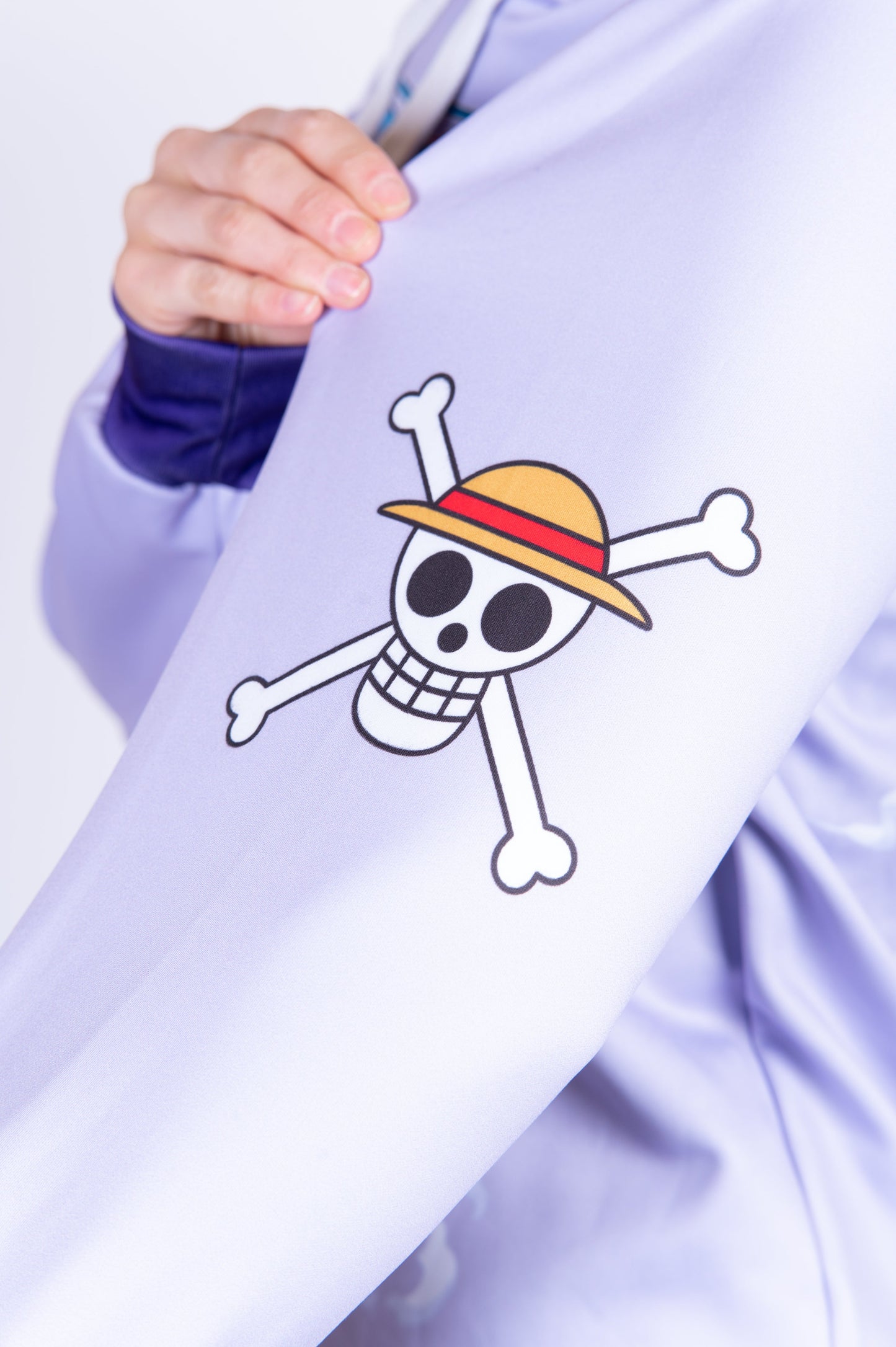 Felpa con cappuccio - One piece cappello di paglia Luffy gear5 viola