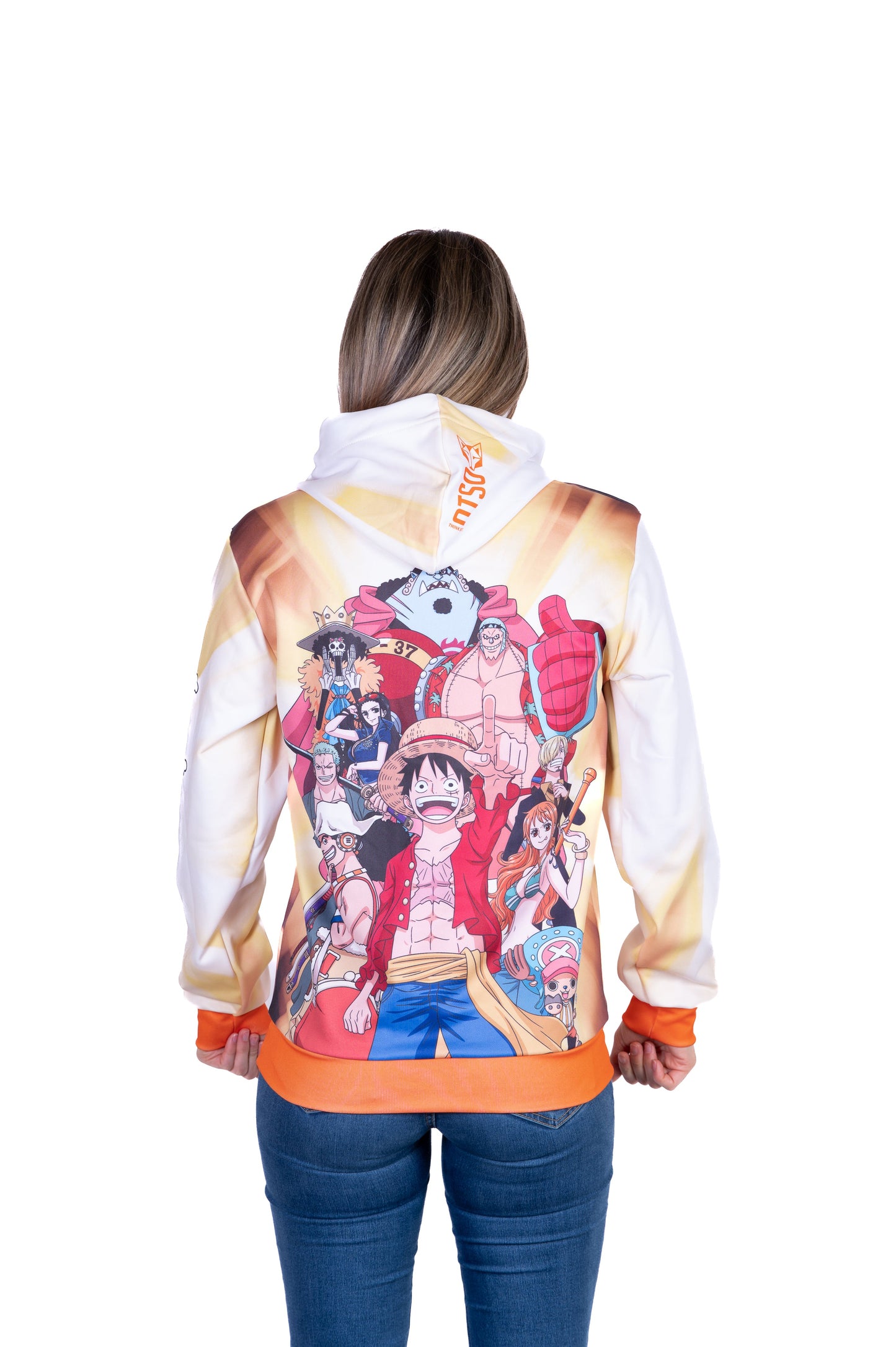 Sweatshirt mit Kapuze - Einteiliges Fischerstrohhut-Team Gelb