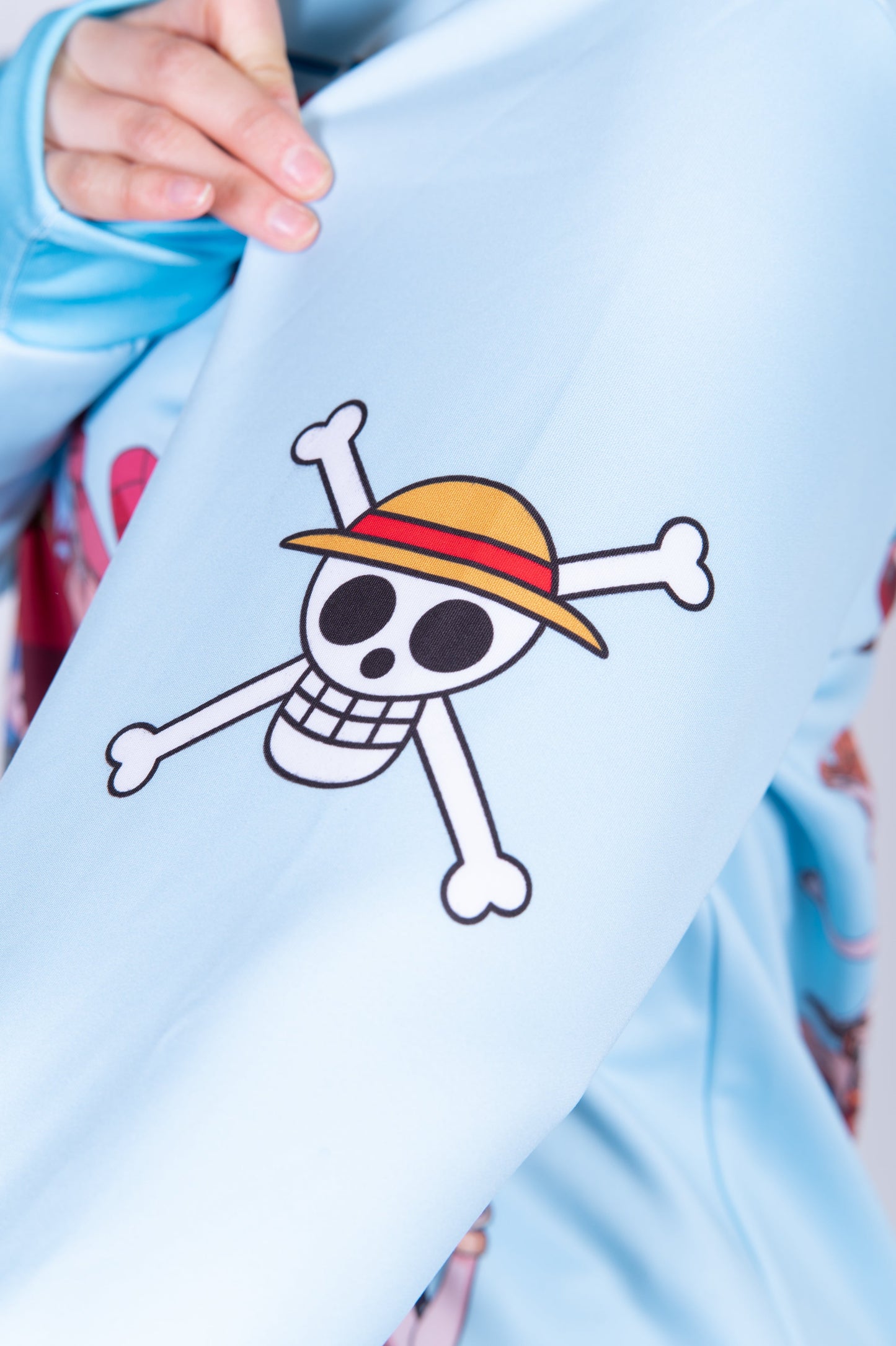 Hooded sweatshirt - One-piece fisherman's straw hat crew turquoise