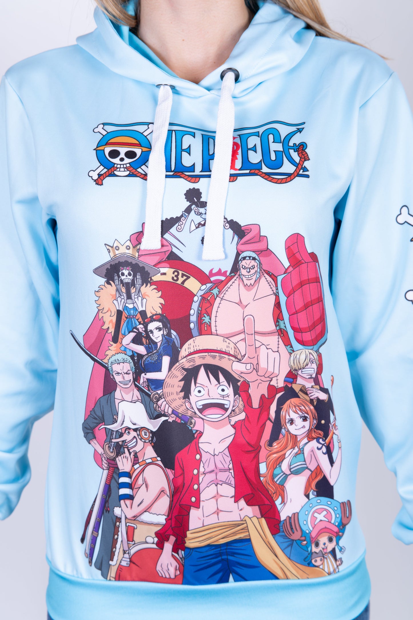 Hooded sweatshirt - One-piece fisherman's straw hat crew turquoise