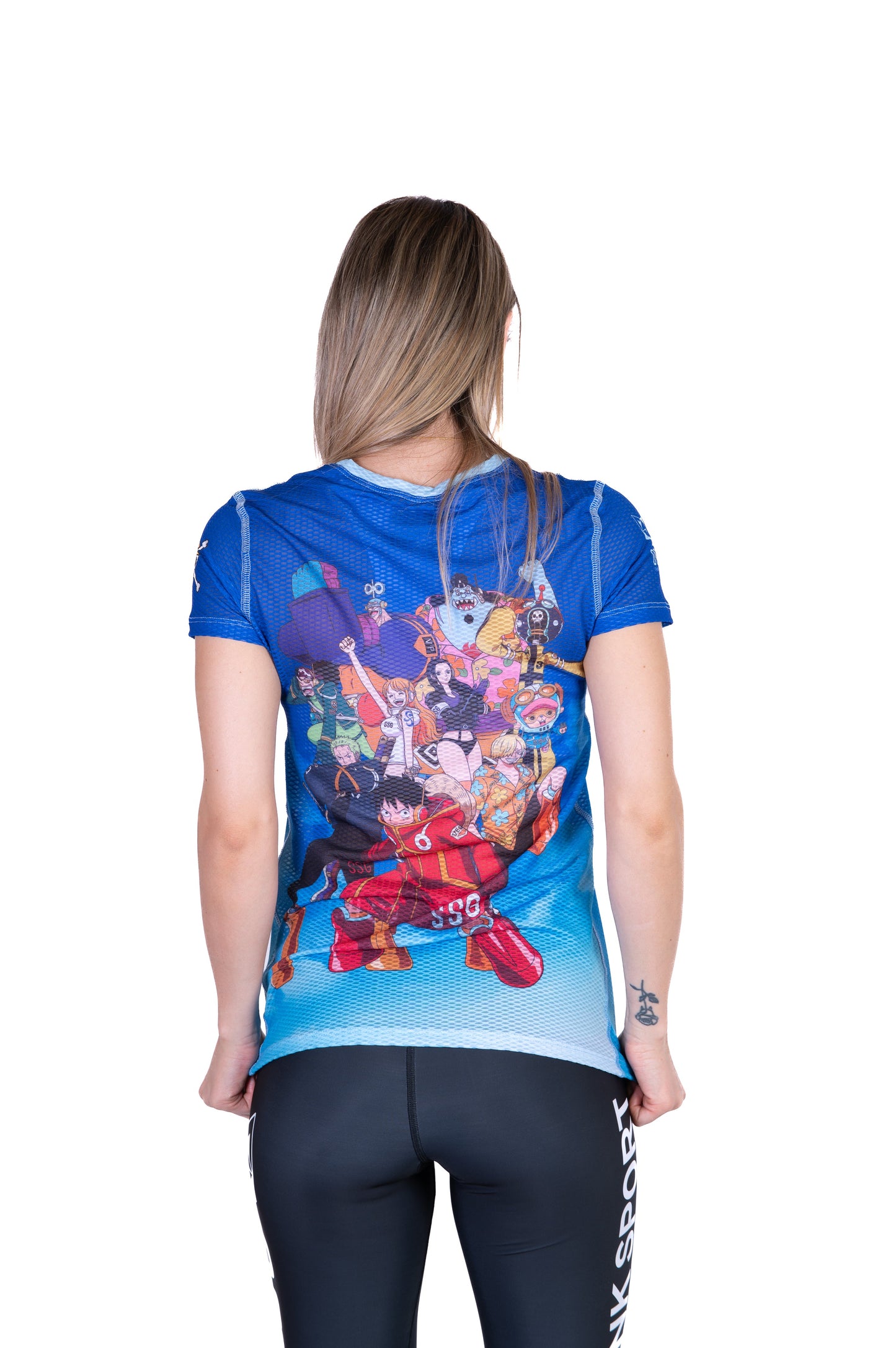 T-Shirt Femme manches courtes - One piece egghead luffy and the crew blue