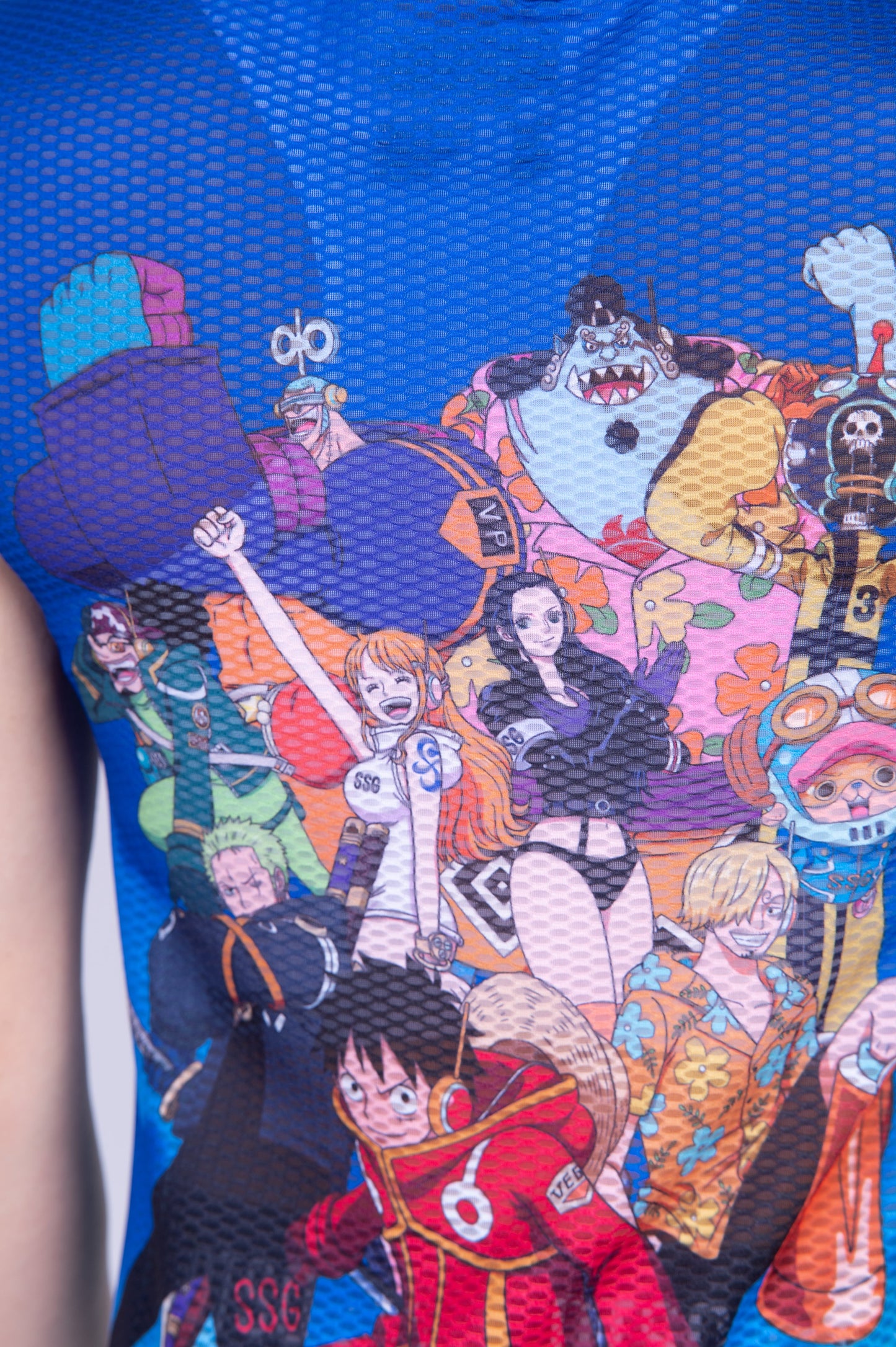 T-Shirt Femme manches courtes - One piece egghead luffy and the crew blue
