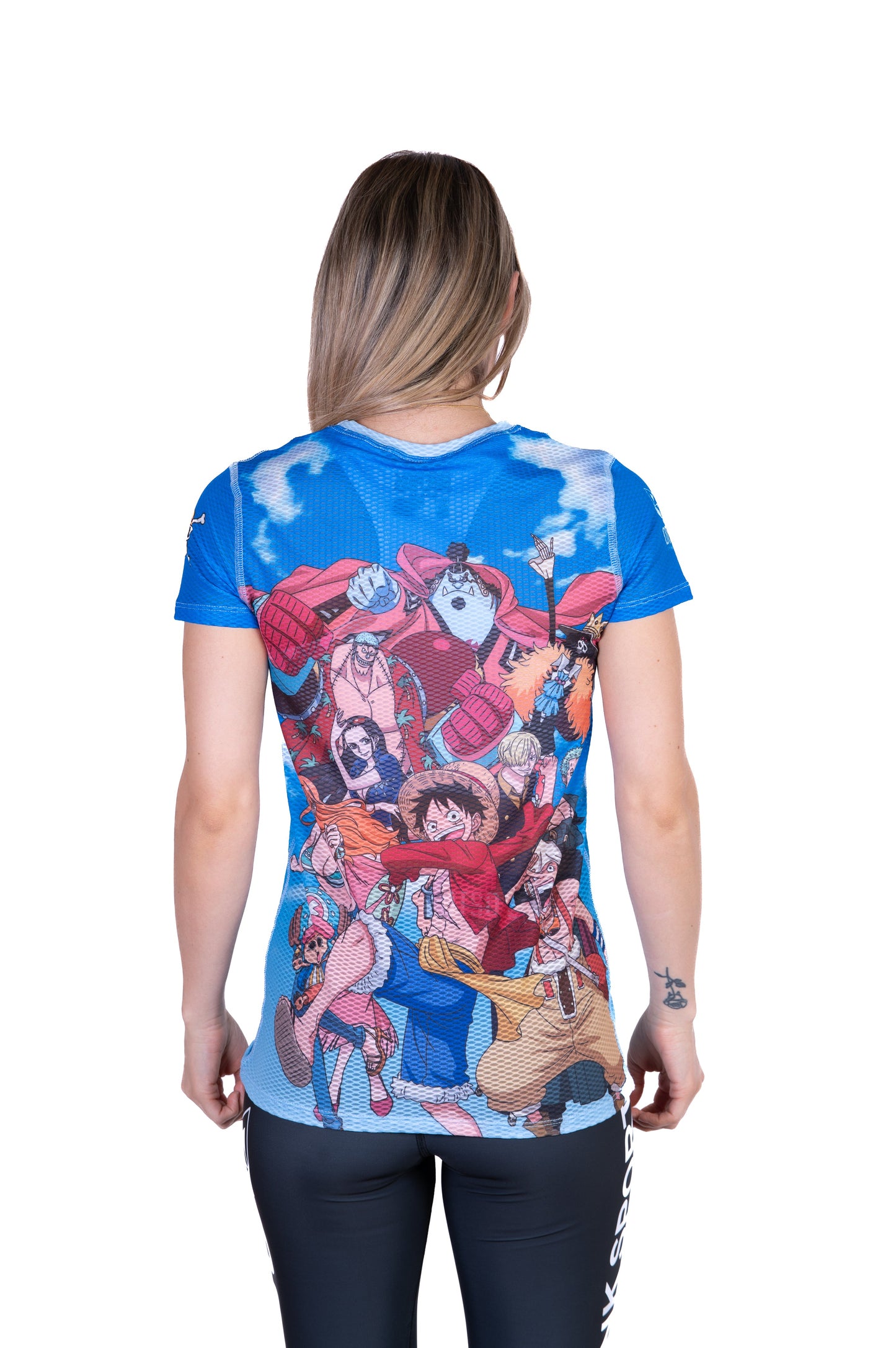 T-Shirt Femme manches courtes - One piece fishman luffy and the crew blue