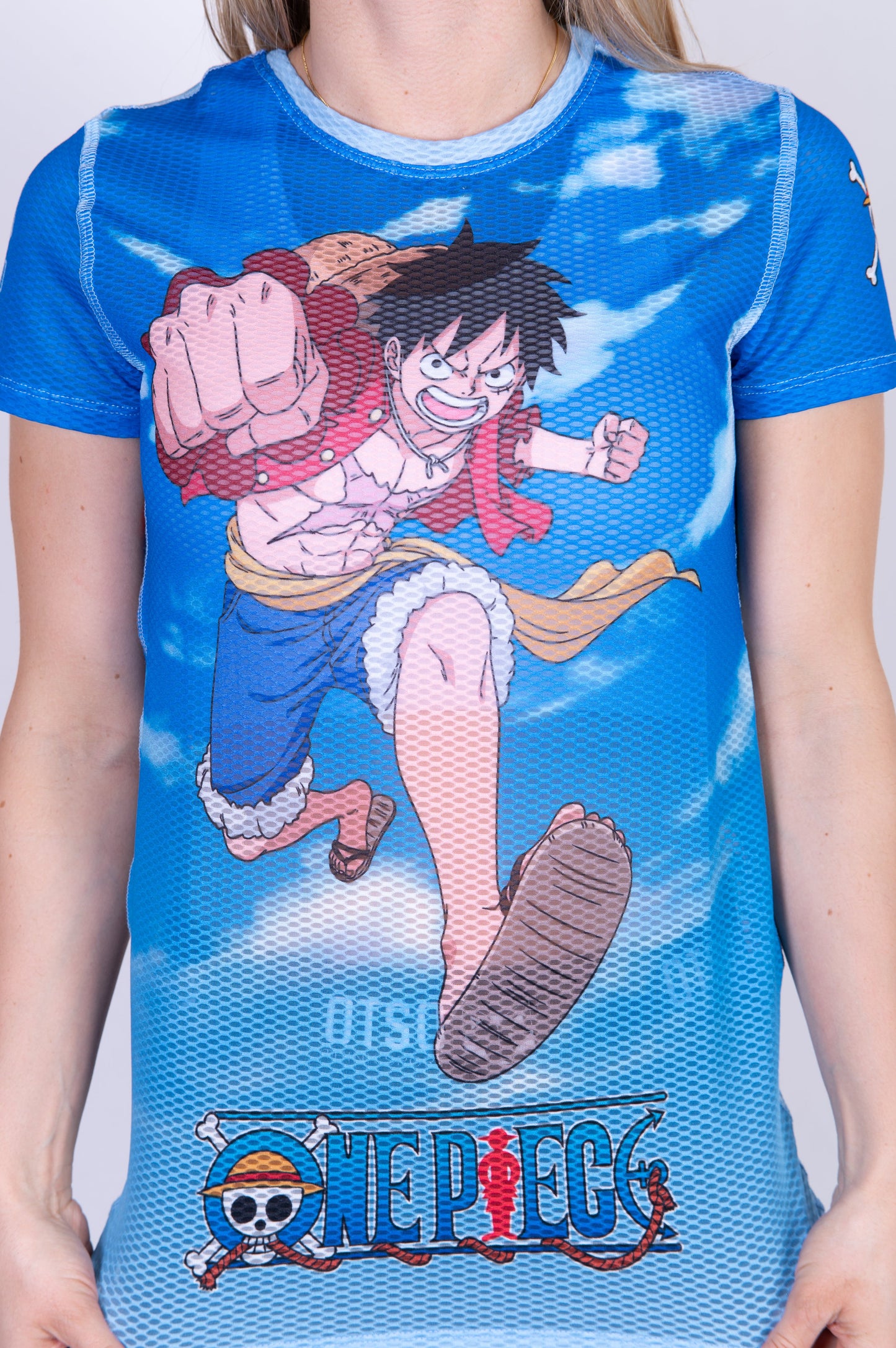 T-Shirt Femme manches courtes - One piece fishman luffy and the crew blue
