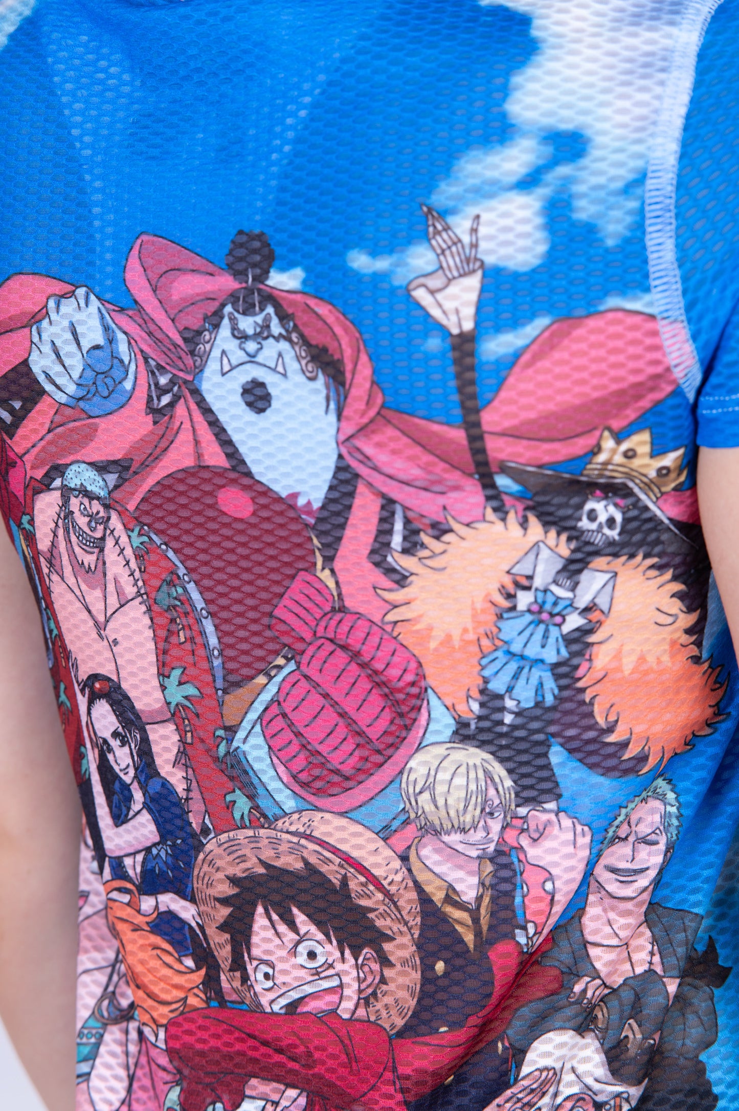 T-Shirt Femme manches courtes - One piece fishman luffy and the crew blue