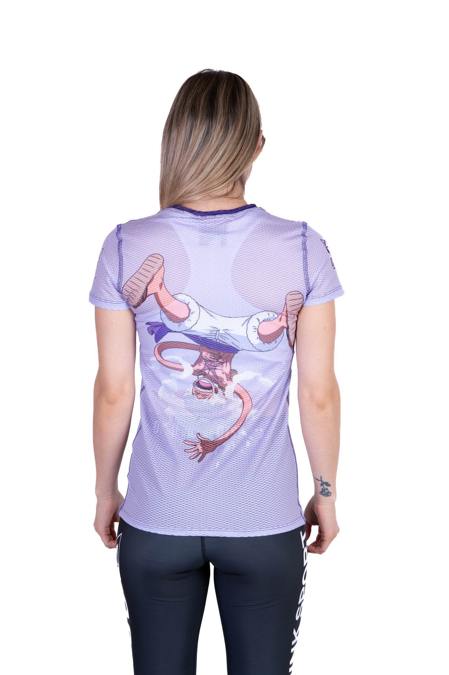 T-Shirt Femme manches courtes - One piece egghead luffy gear5 purple