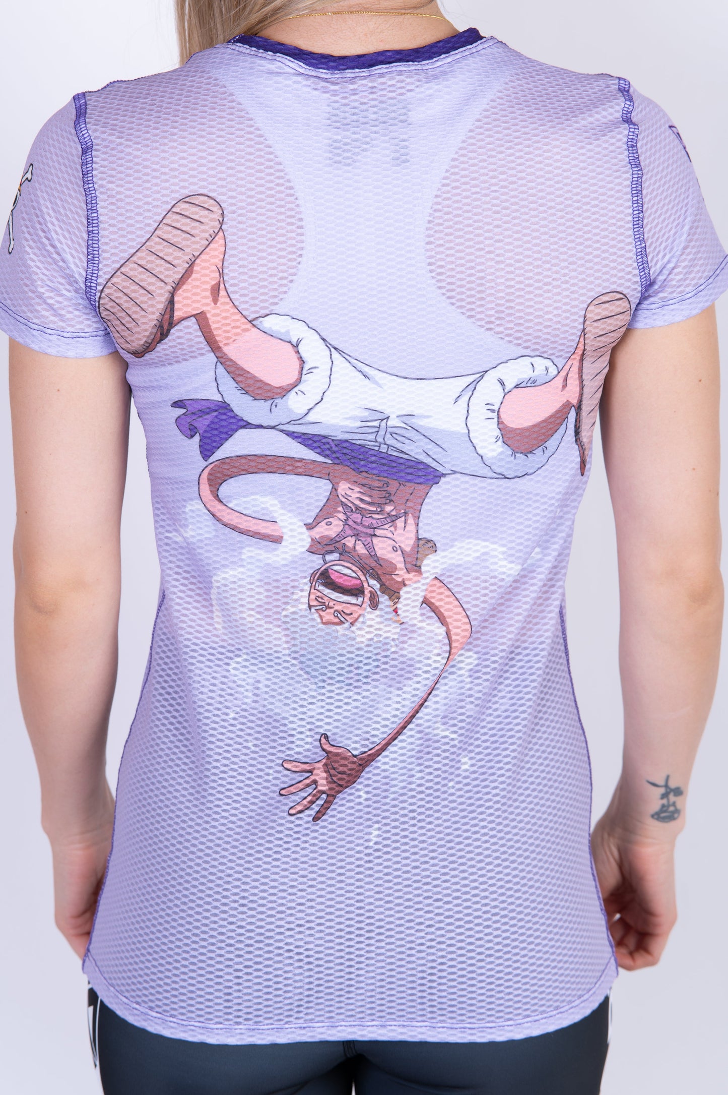 T-Shirt Femme manches courtes - One piece egghead luffy gear5 purple