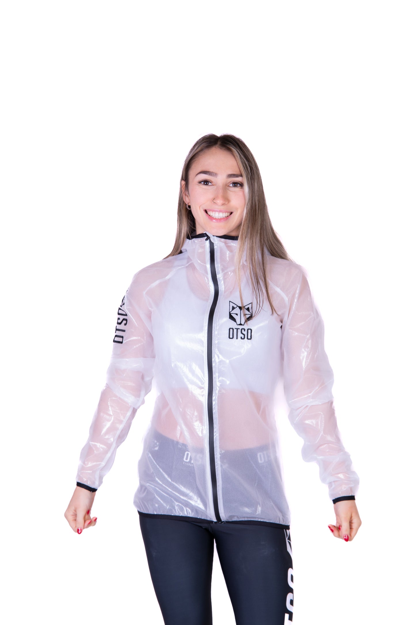 Waterproof Jacket - White & Black