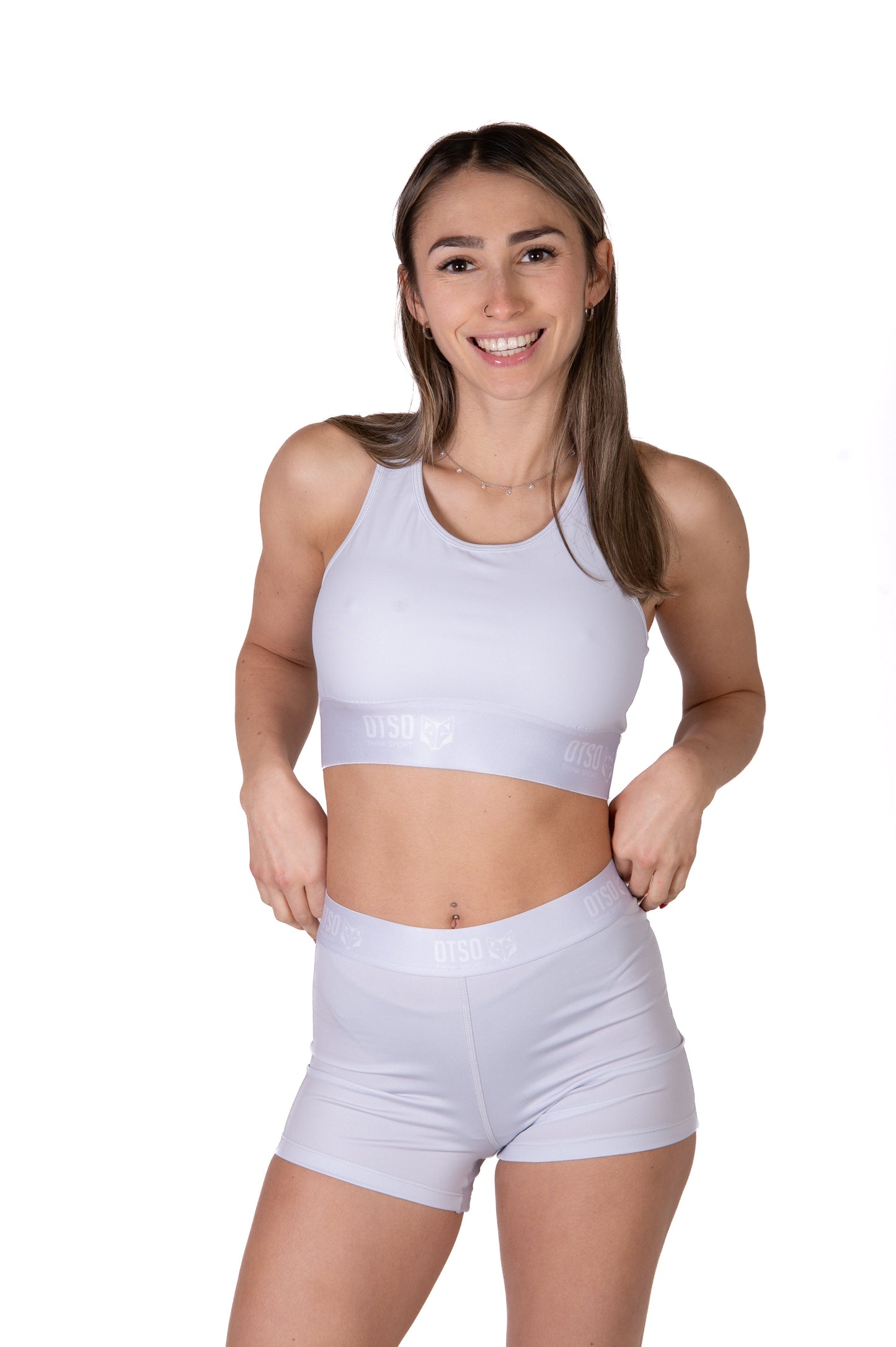 Kurze Damenhose - Aschgrau