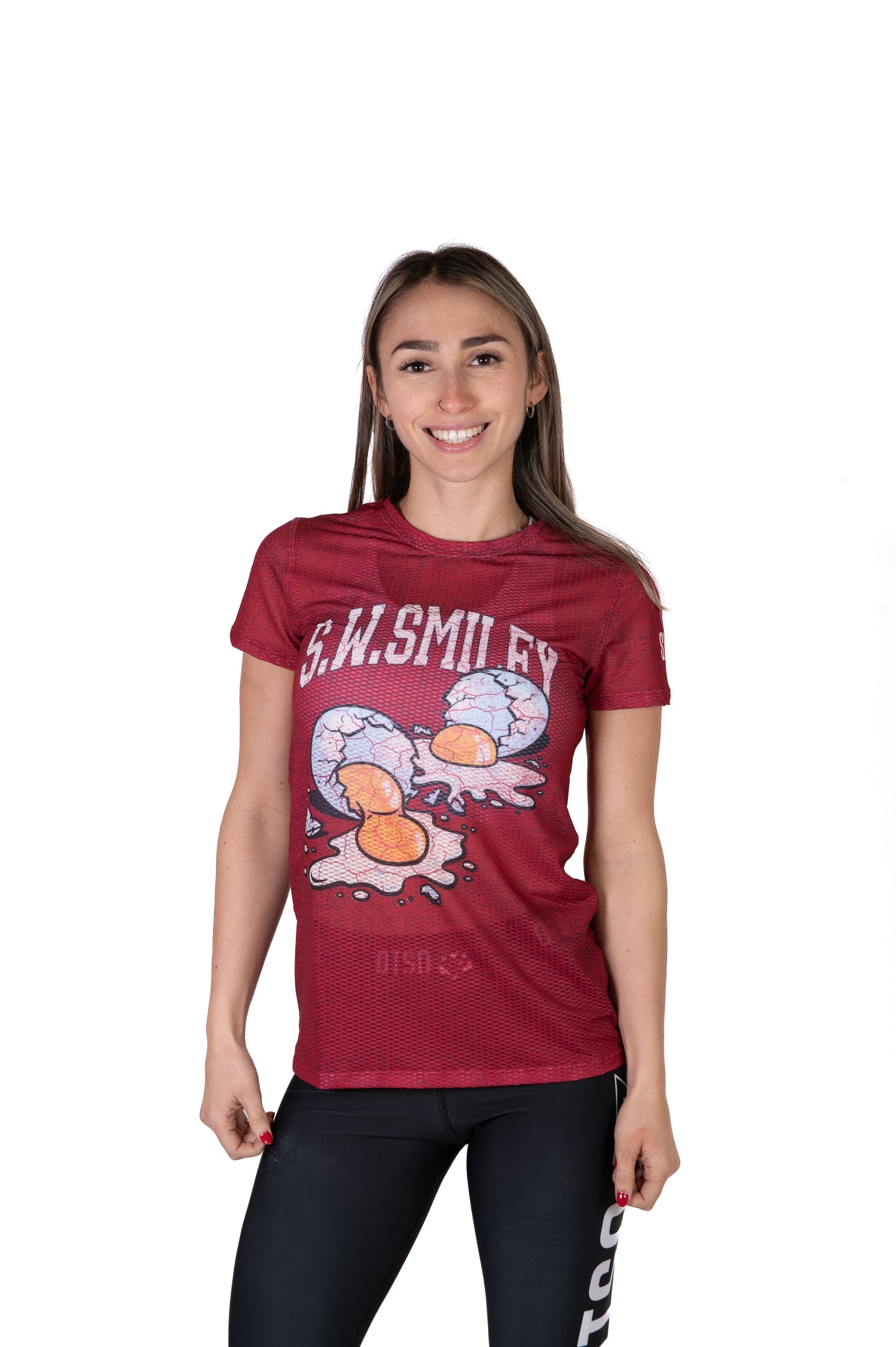 T-Shirt Femme - S.W.Smiley Concrete Canvas Egg