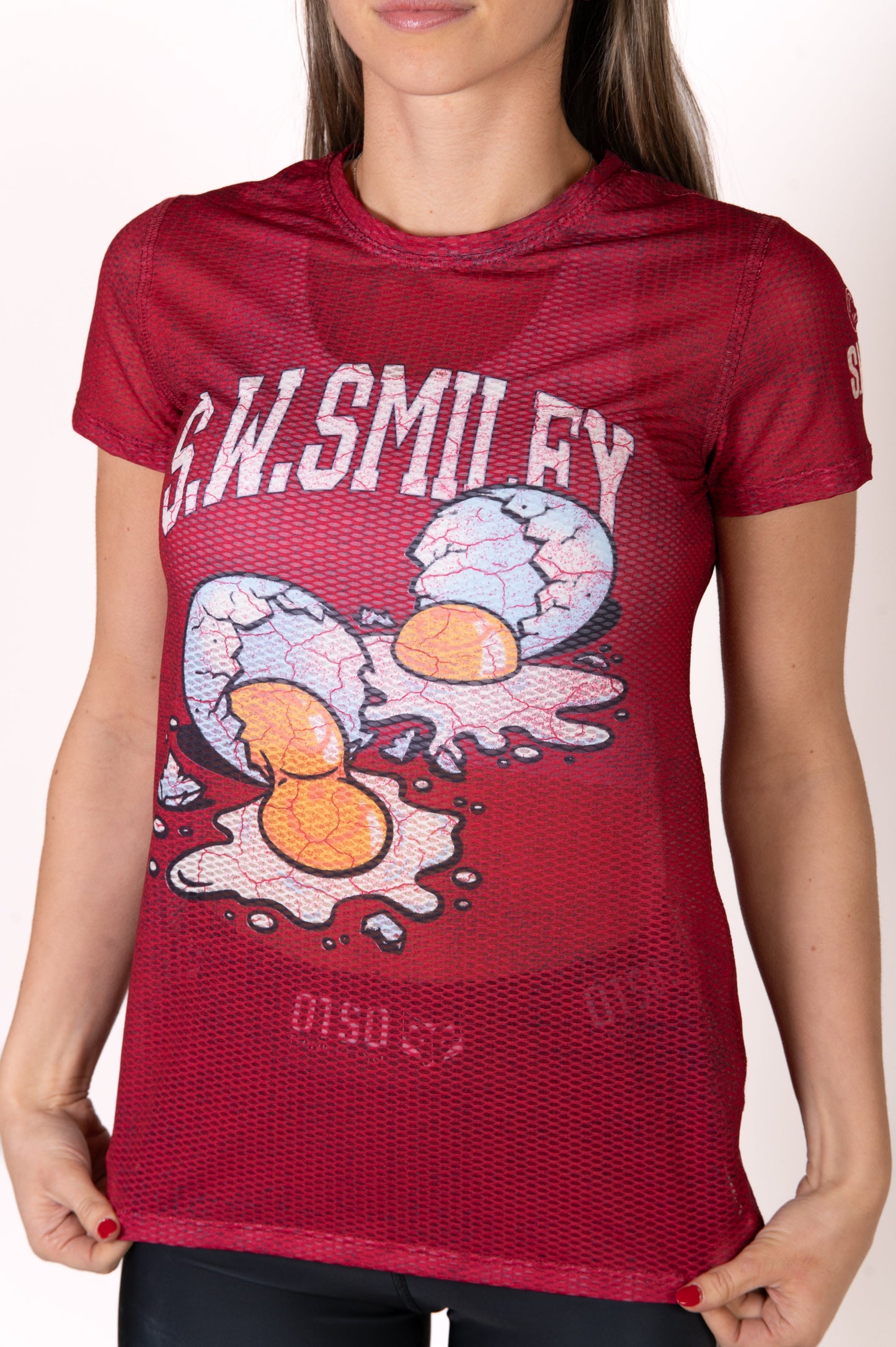 T-Shirt Femme - S.W.Smiley Concrete Canvas Egg