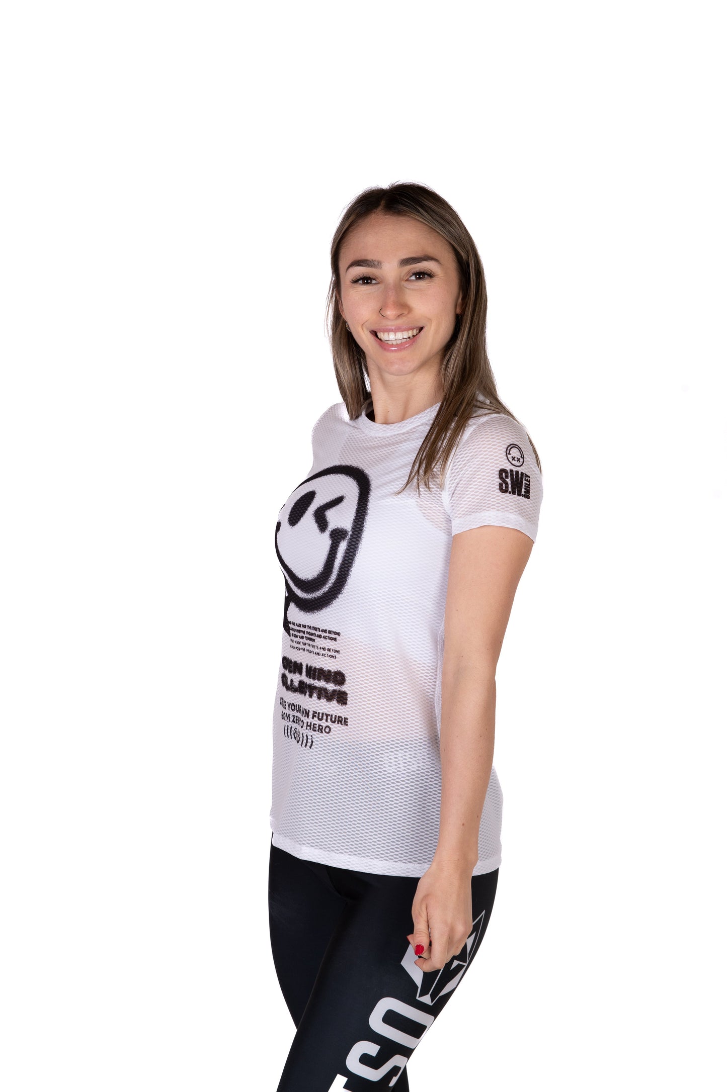 T-Shirt Femme - S.W.Smiley Airbrushed Infinity