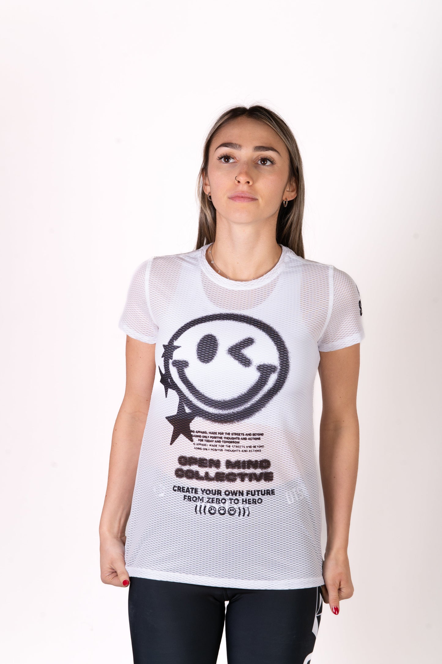 T-Shirt Femme - S.W.Smiley Airbrushed Infinity