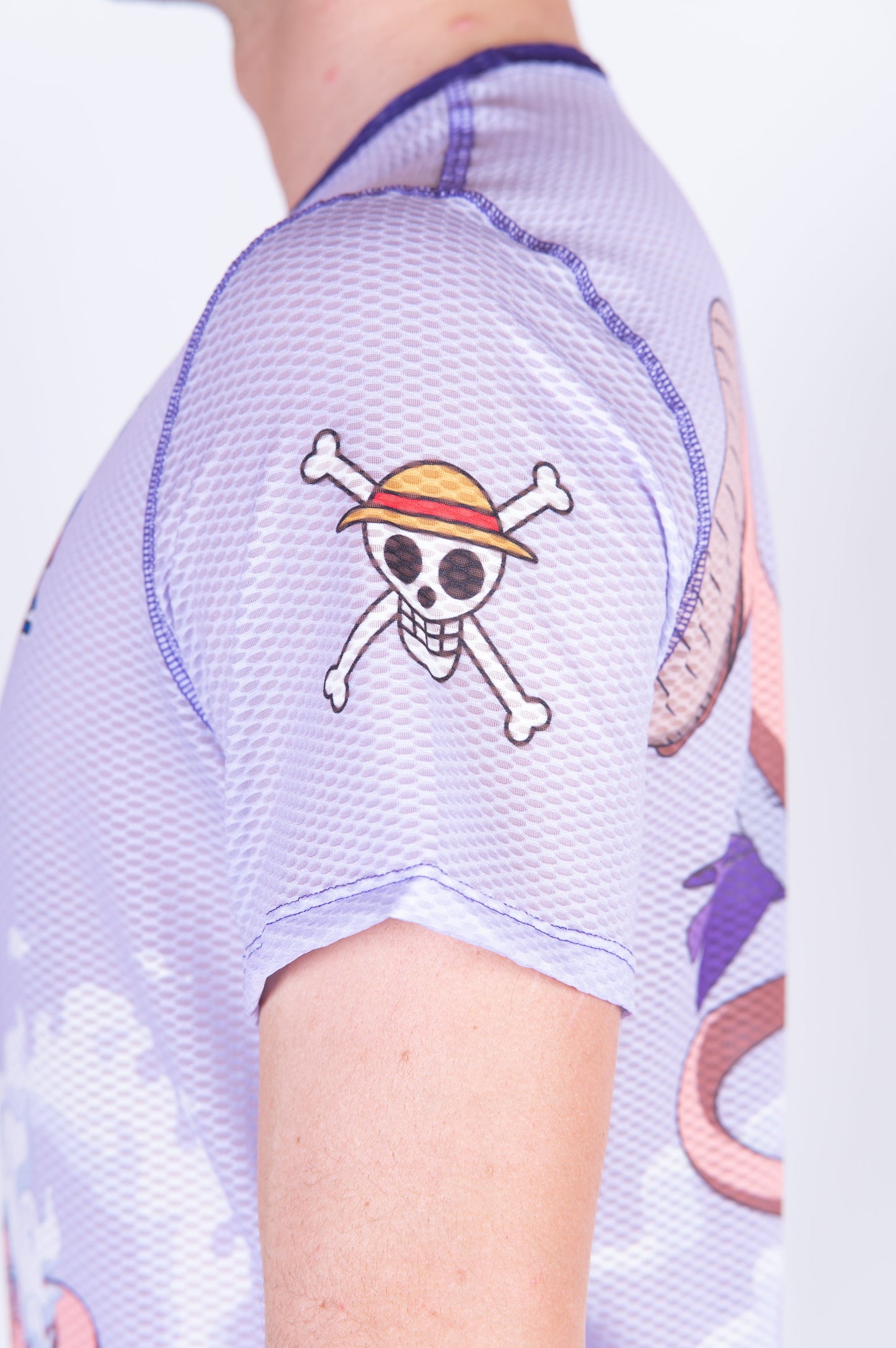 T-Shirt Homme manches courtes - One piece egghead luffy gear5 purple