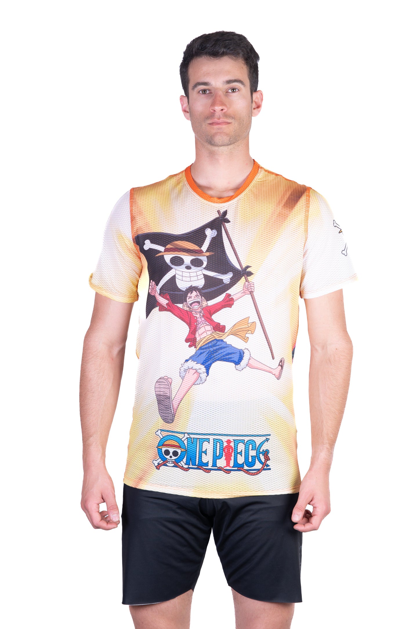 Men's short-sleeve shirt - One Piece Fishman Straw Hat Crew Yellow