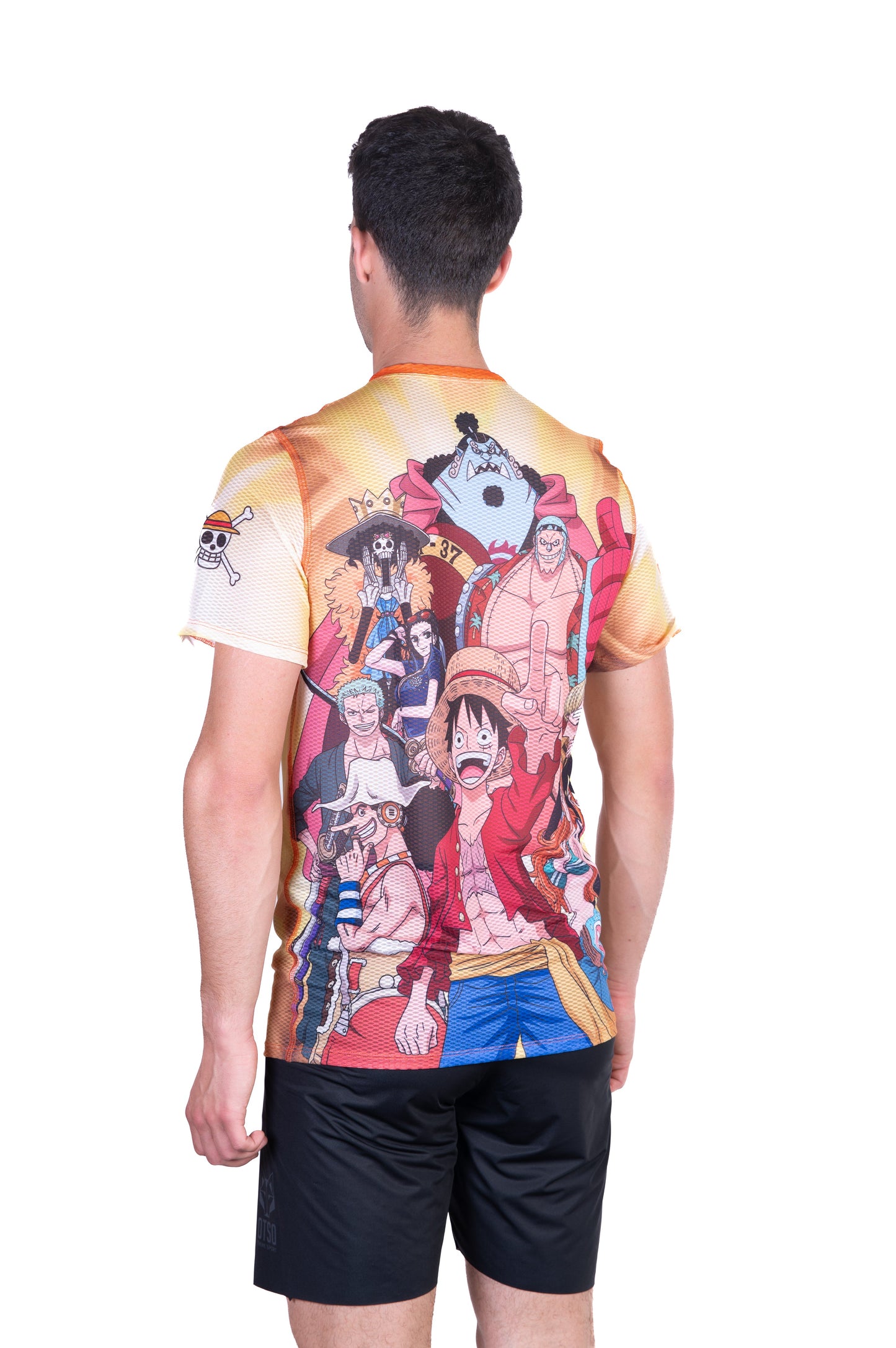 Men's short-sleeve shirt - One Piece Fishman Straw Hat Crew Yellow