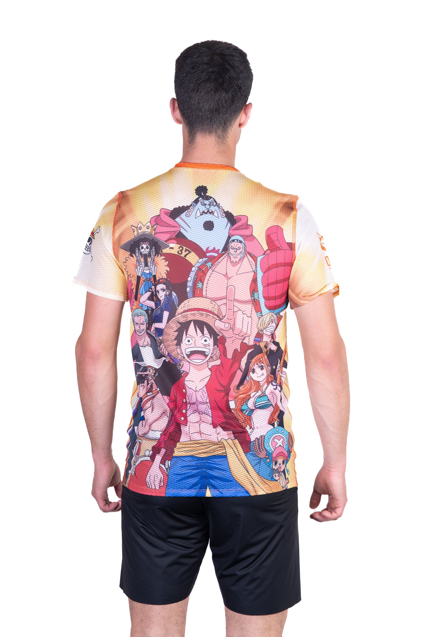 Men's short-sleeve shirt - One Piece Fishman Straw Hat Crew Yellow
