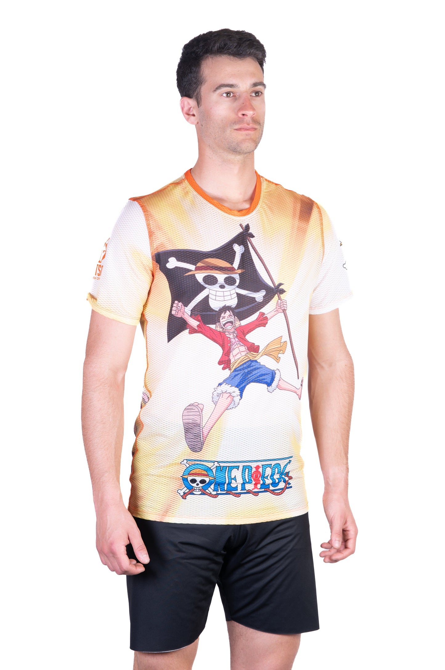 Men's short-sleeve shirt - One Piece Fishman Straw Hat Crew Yellow