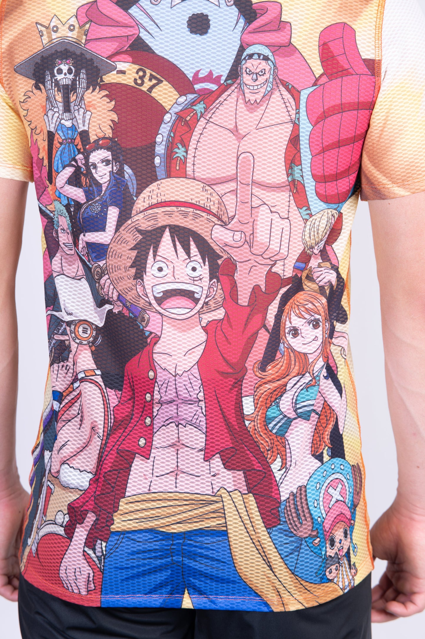 Men's short-sleeve shirt - One Piece Fishman Straw Hat Crew Yellow