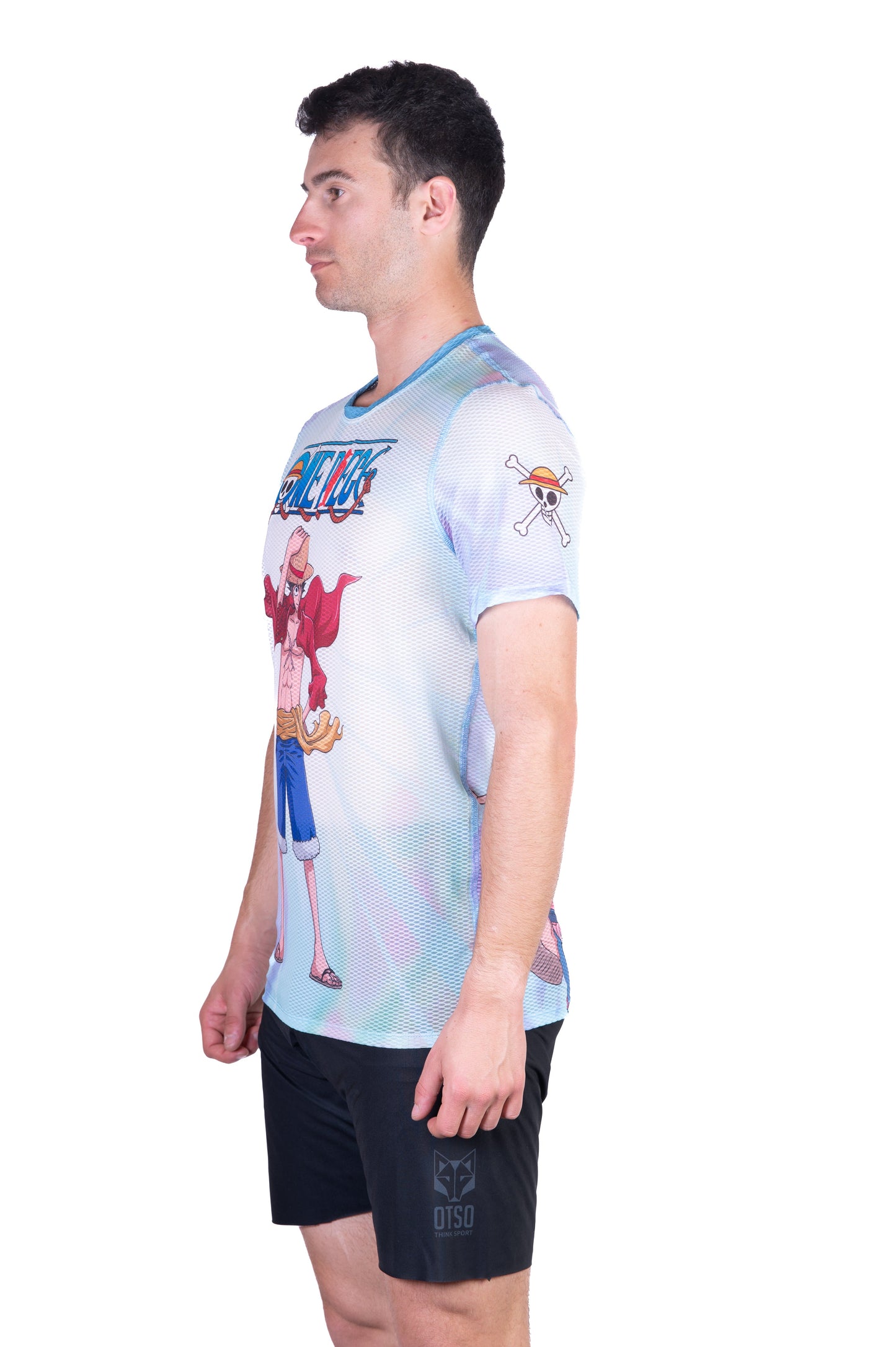 Men's short-sleeve shirt - One Piece Fishman Luffy and the crew green